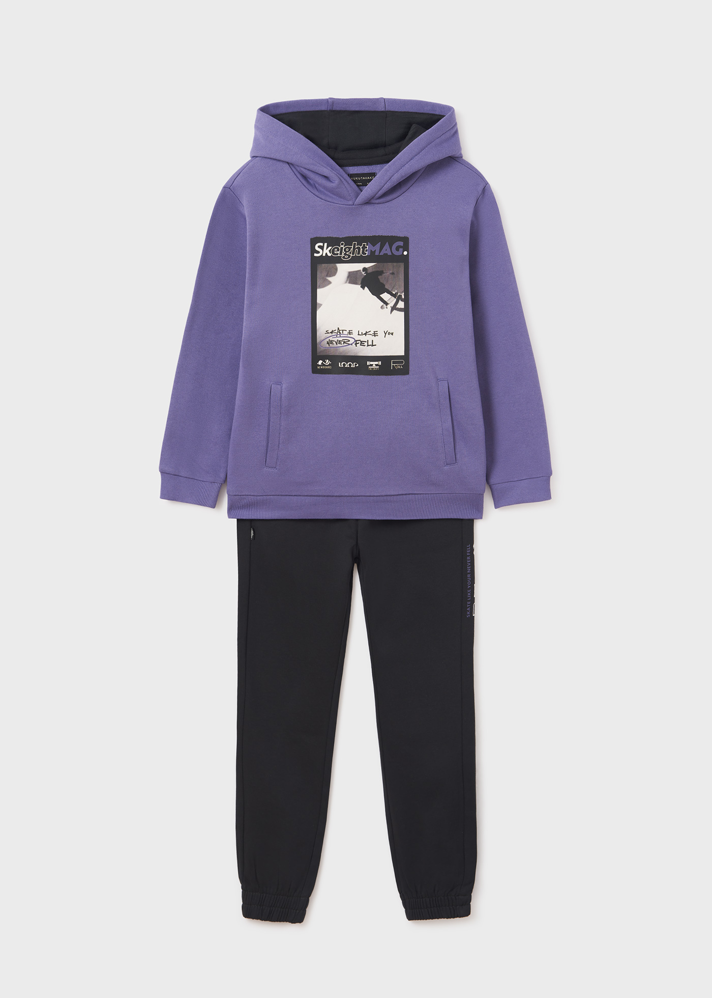 MAYORAL - Stripped Two Pant Tracksuit - Navy main image 1