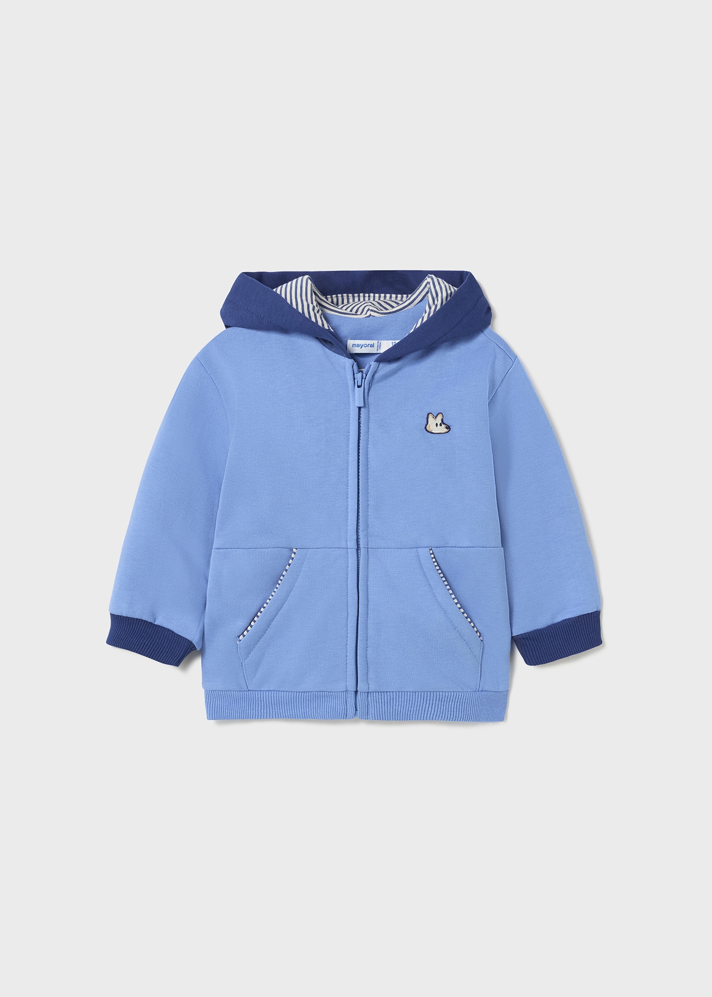 Mayoral Newborn Zip-up Hoddie - Waves