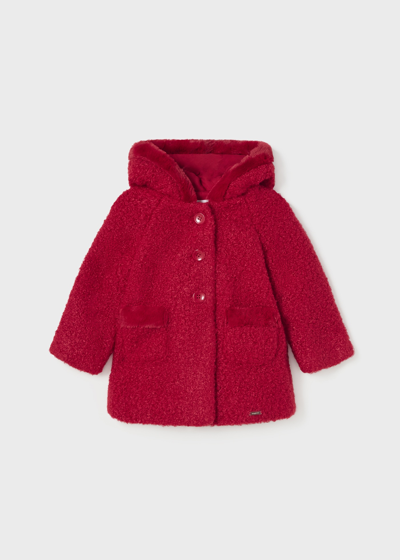 Baby red fur on sale coat