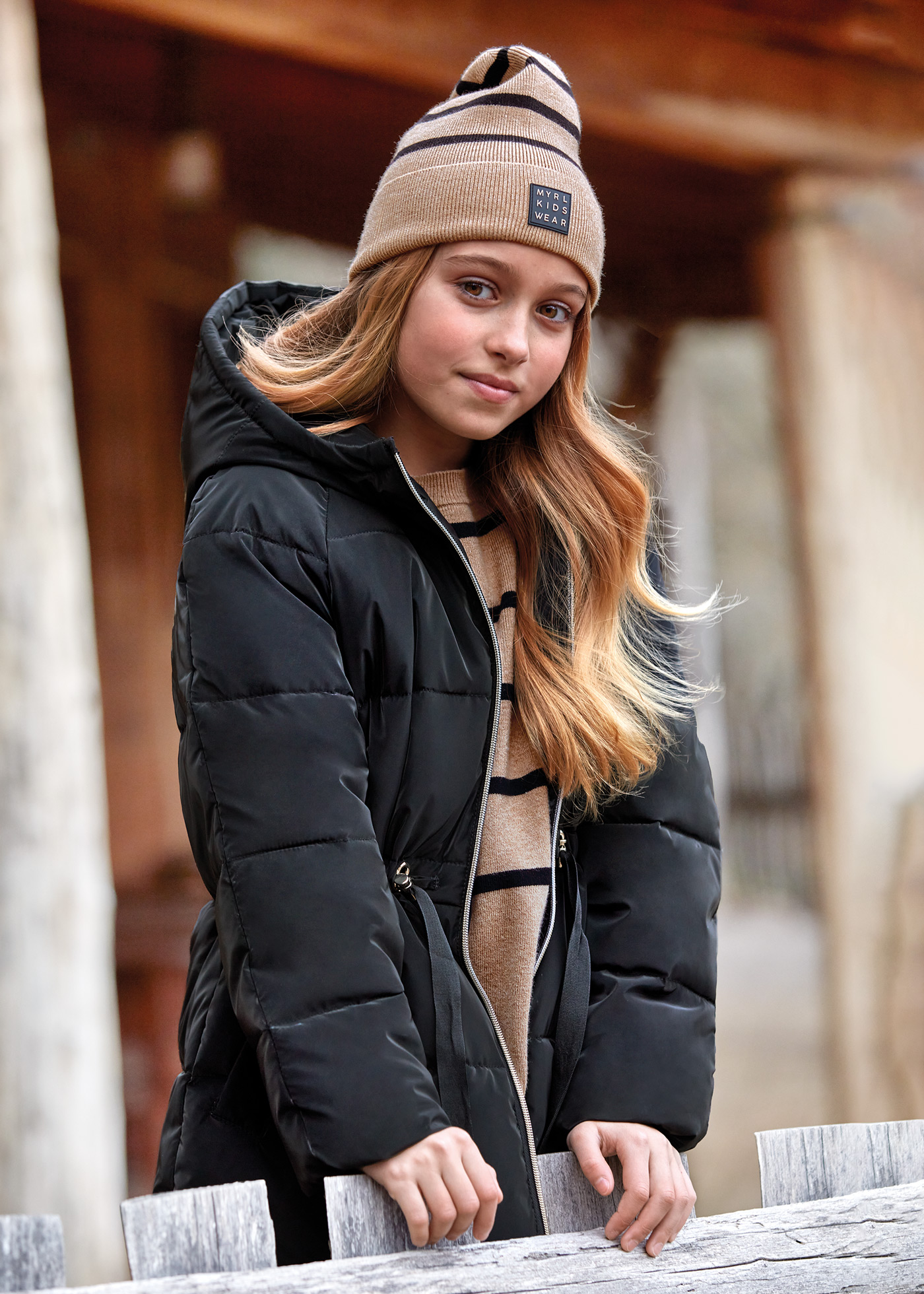 Black winter clearance jacket girls