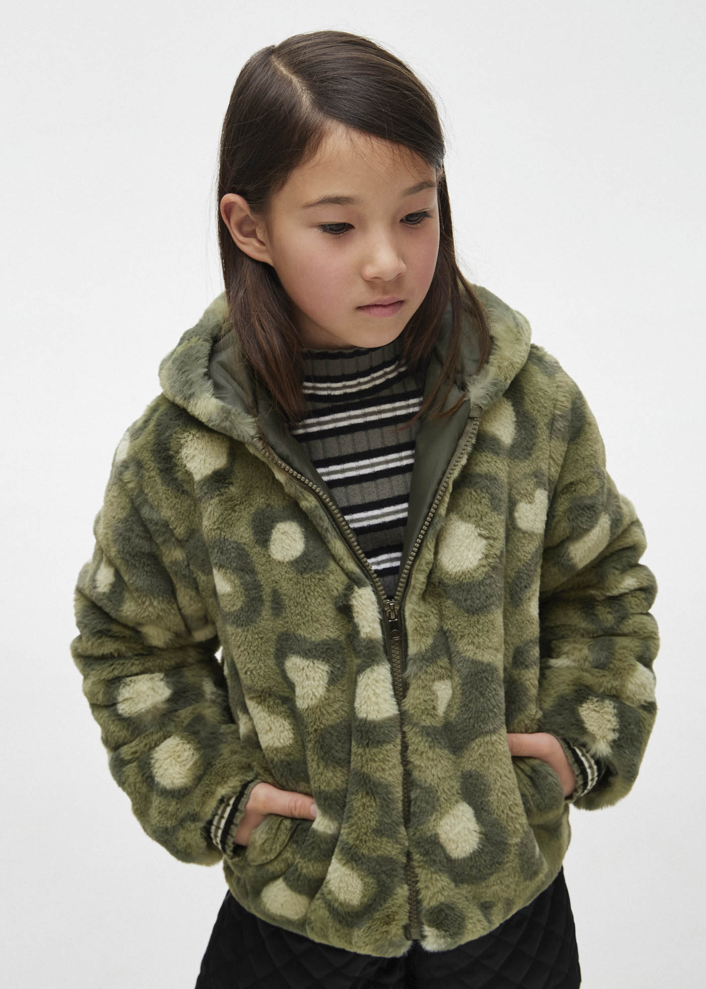 Giacca In Pile Ispessita Per Bambino Bambini Bambina Ragazzi Con Cerniera Cappuccio Giacca In Pile Giacca Con Cappuccio Orecchie Da Orso Giacca Per Bambini - Arancione Taglia Del Produttore 90 - Foto 10