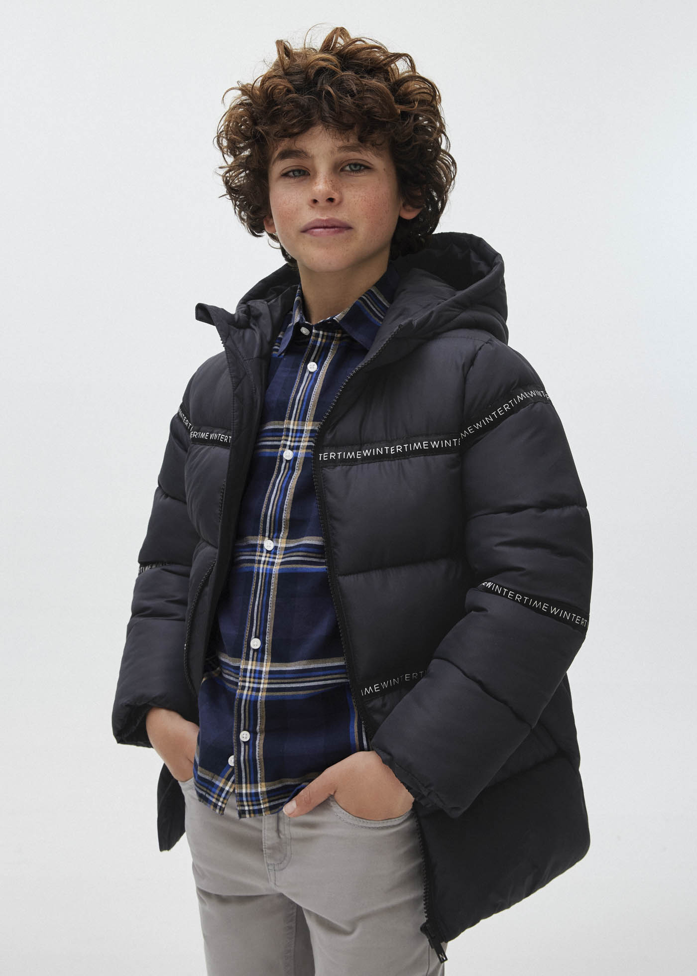 Puffer jacket with details boy | Mayoral
