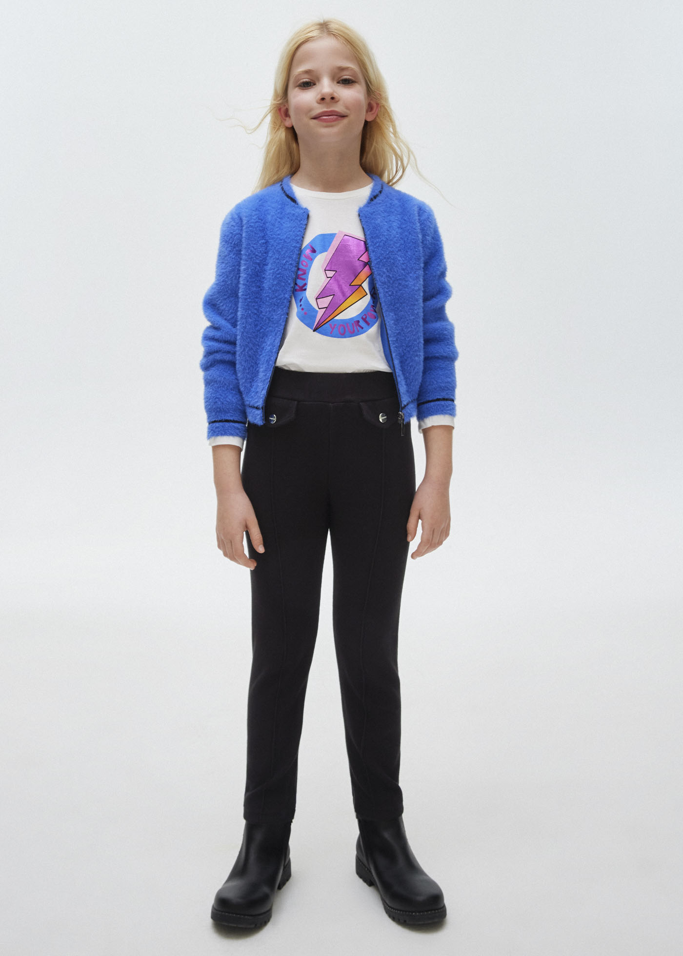 Mayoral Mädchen Leggings Samt - Basic Schwarz Für Kinder