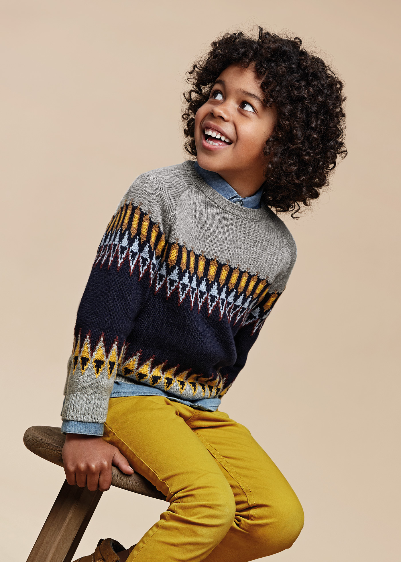 Sweater van joggingstof met reliëfprint - BLAUW - - 22.00