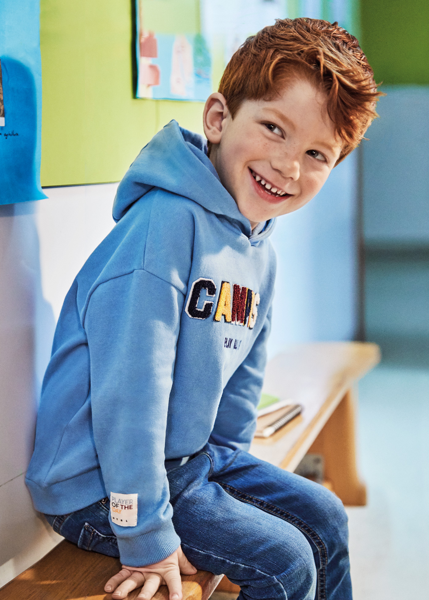 Boys cheap blue hoodie