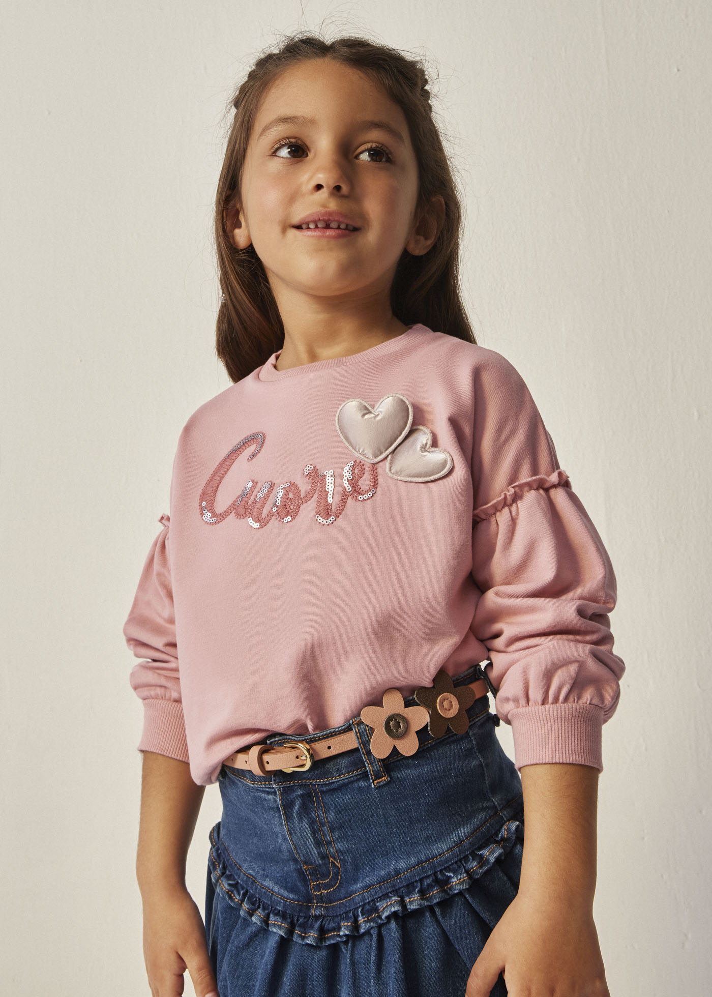 Felpa stampata Better Cotton bambina | Mayoral
