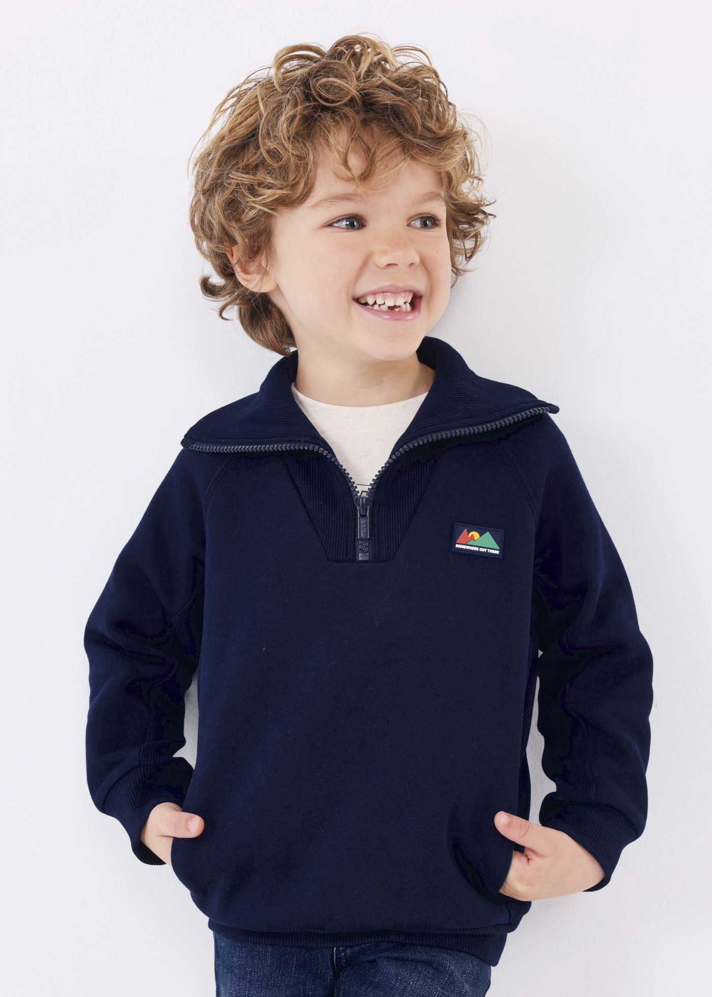 Boy zip neck jumper Mayoral