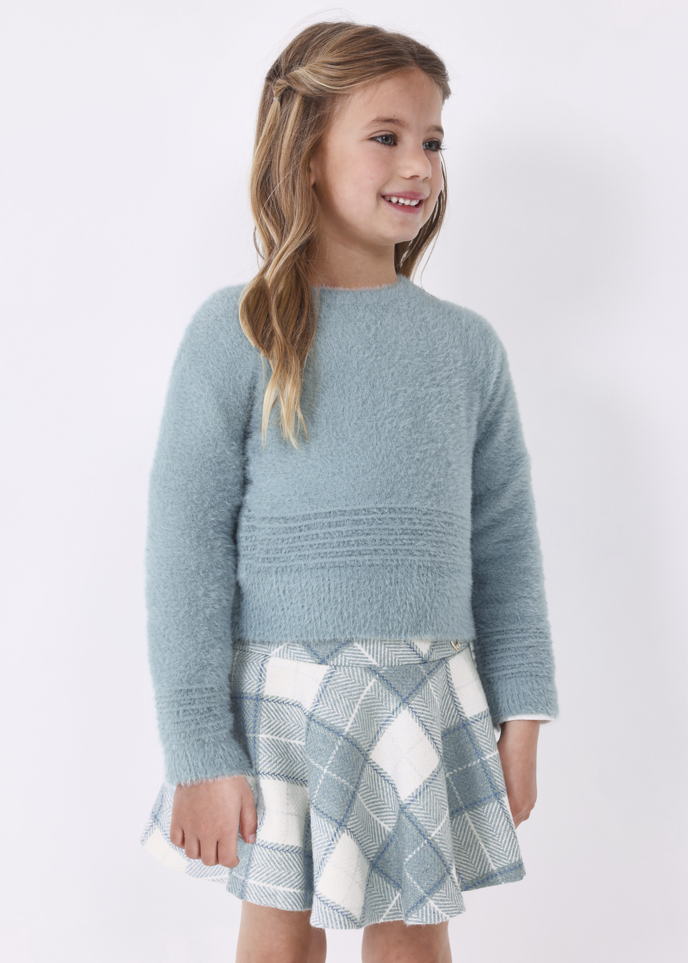 Plaid jacquard skirt girl | Mayoral ®