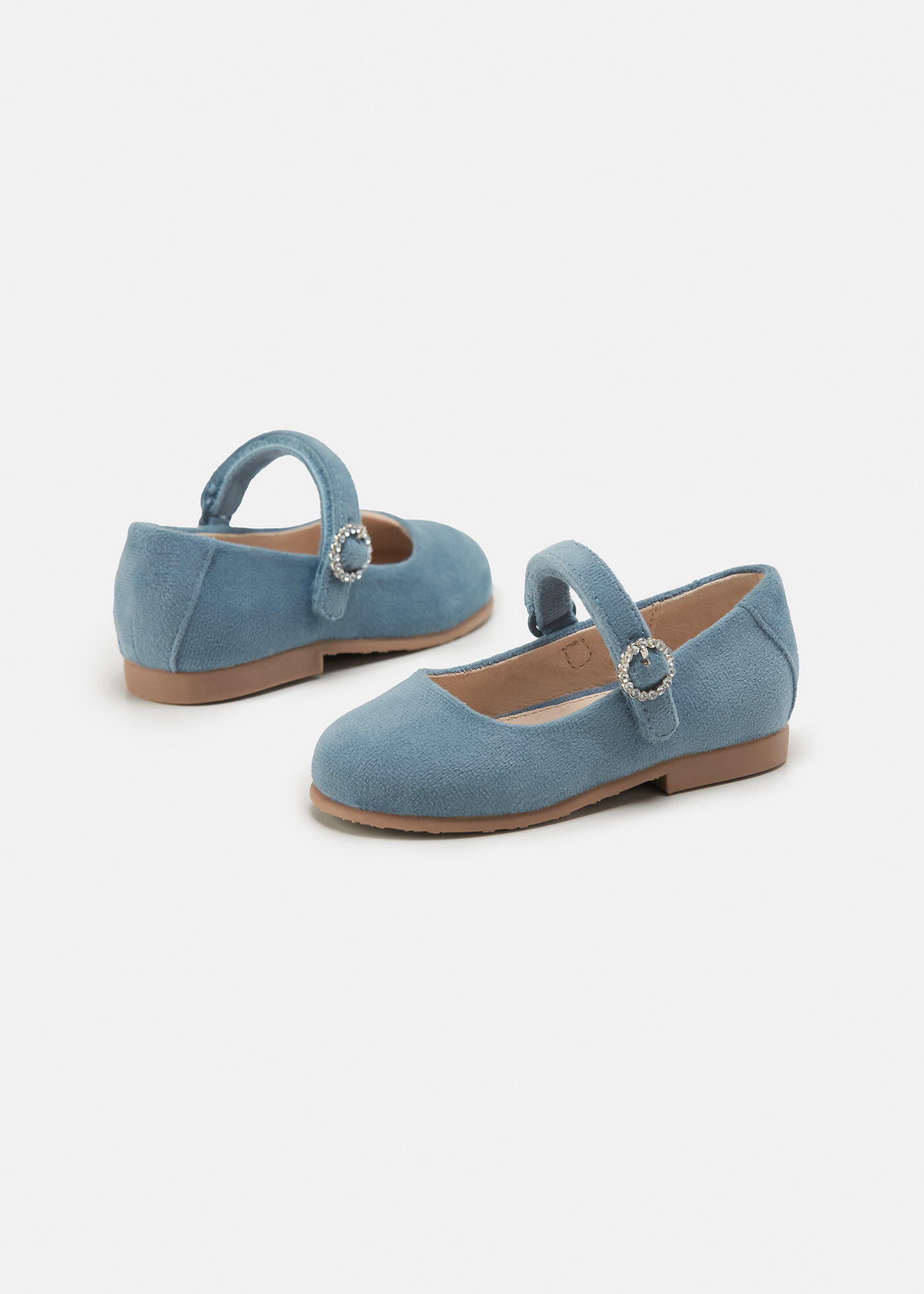 Velvet mary janes sustainable leather baby Mayoral