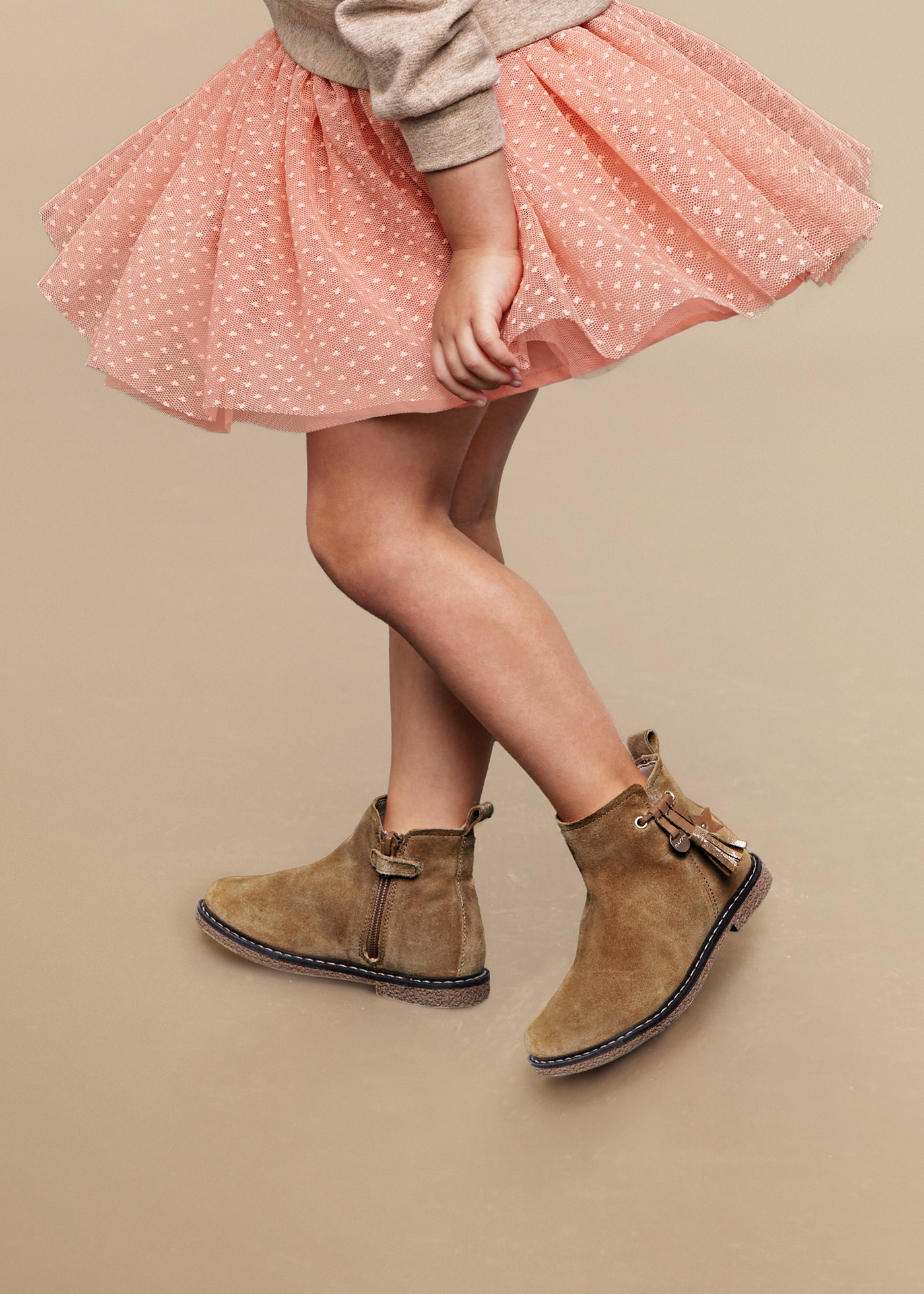 Girls brown 2025 ankle boots