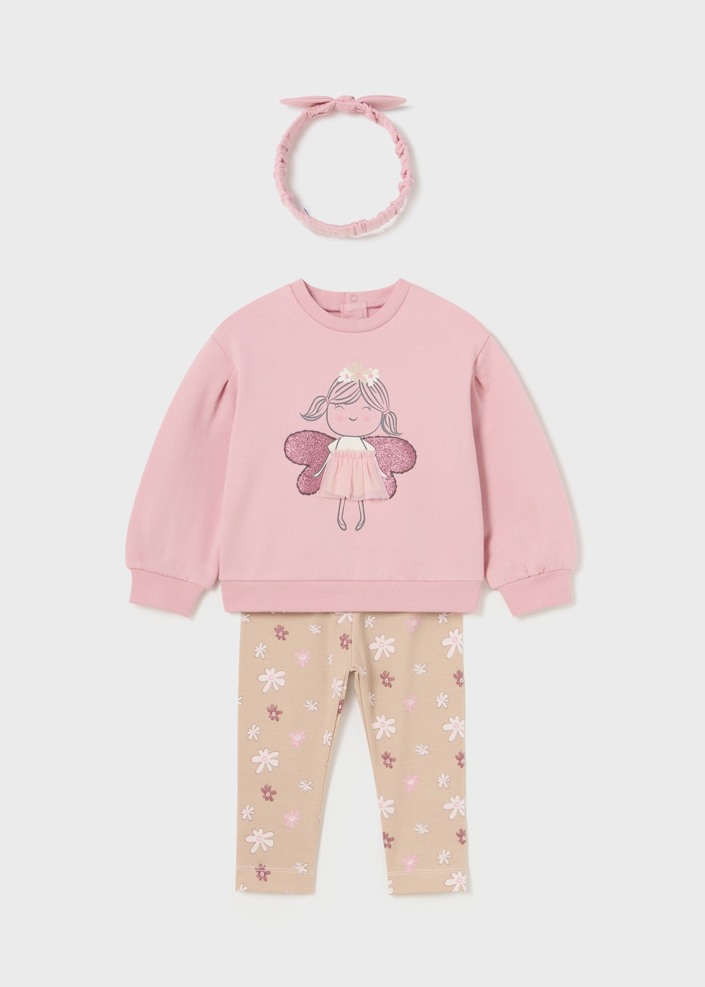 Completo Neonata Natale Carolilly - 3 Pezzi Tutina, Pantaloni E Fascia Babbo Natale