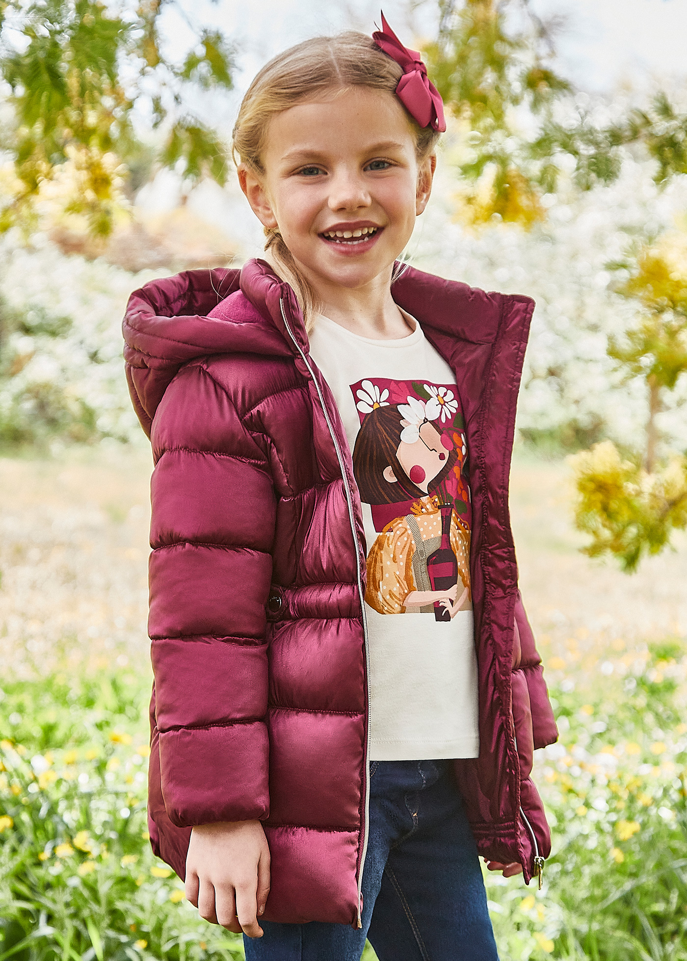 Buy U.S. Polo Assn. Kids Girls Red Solid Hooded Puffer Jacket - Jackets for  Girls 18918192 | Myntra