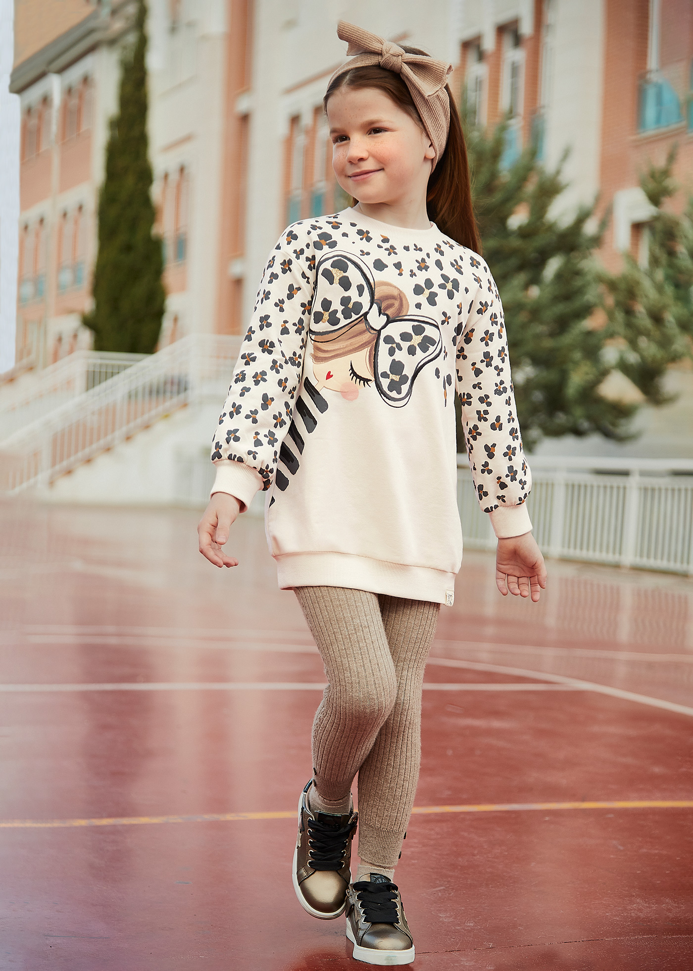Leopard Print Knit Tights for Babies, Toddlers & Girls – Little