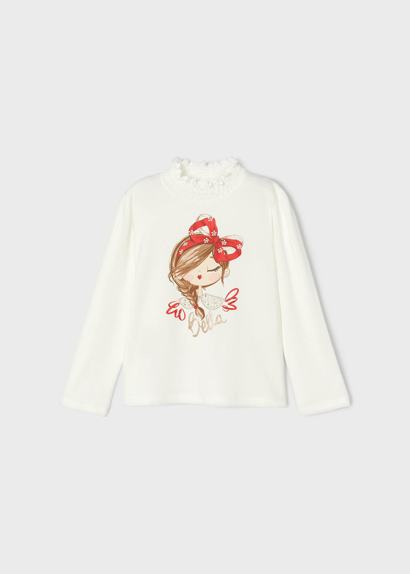 Maglia lupetto cheap rossa bambina