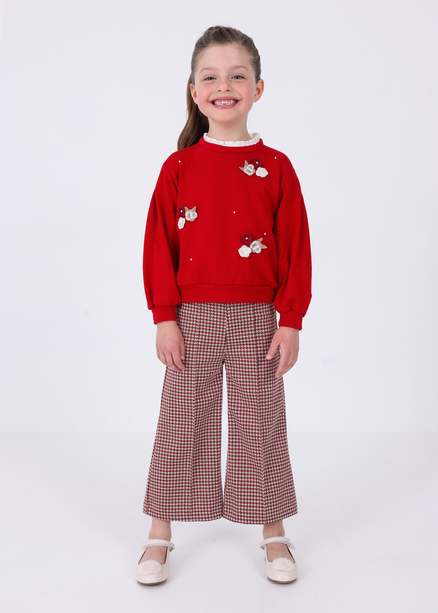 2-piece set jacquard knit pants girl | Mayoral ®