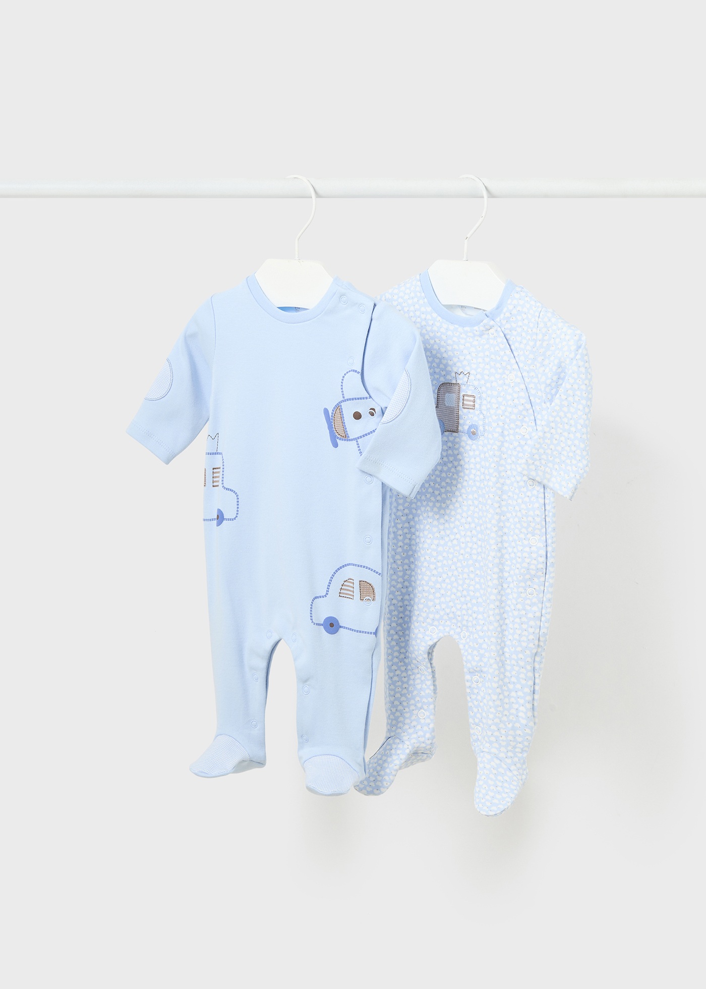 Newborn Corduroy Footed One Piece in Cereal main image 1