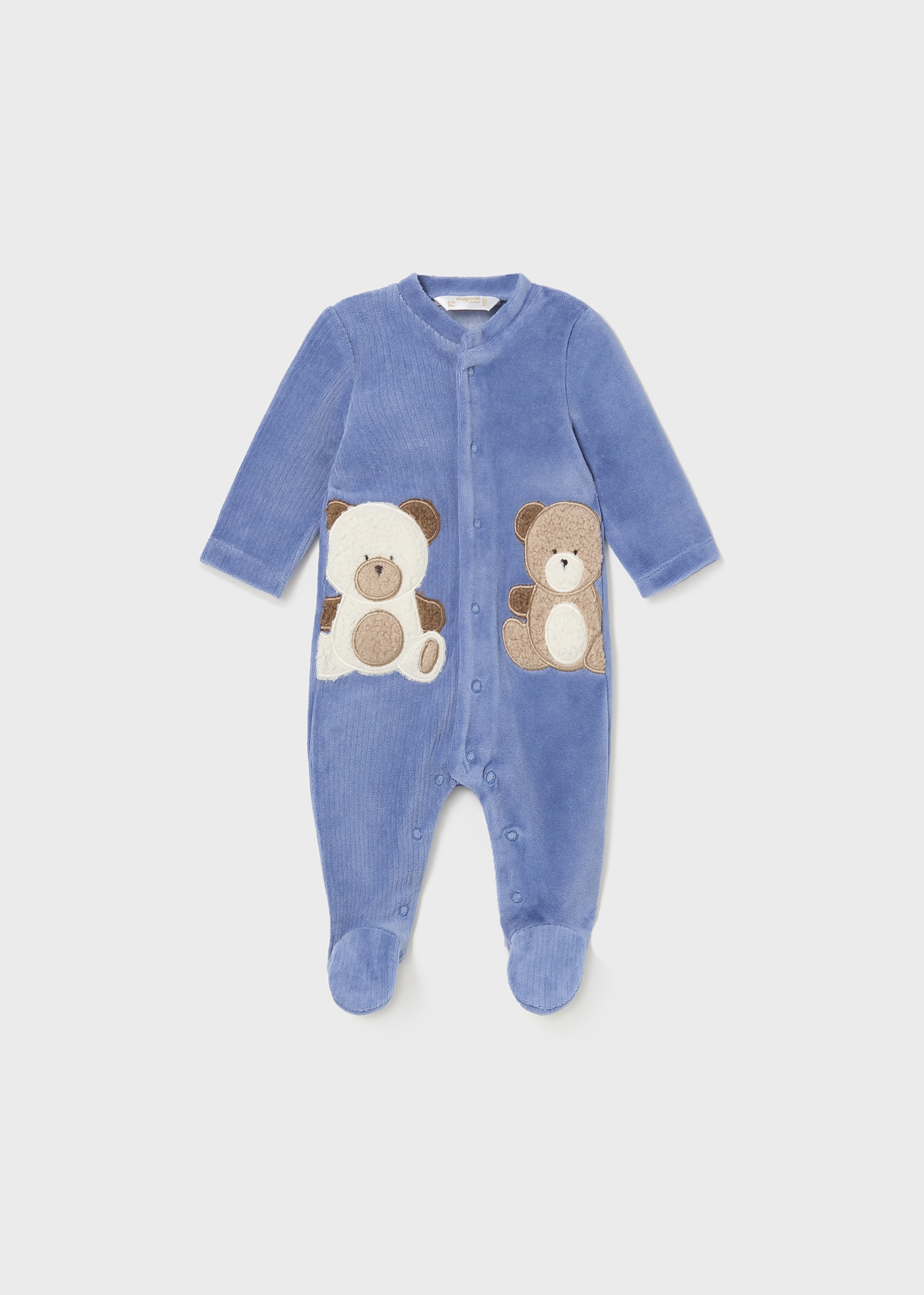 Mayoral Footed Velour One-Piece