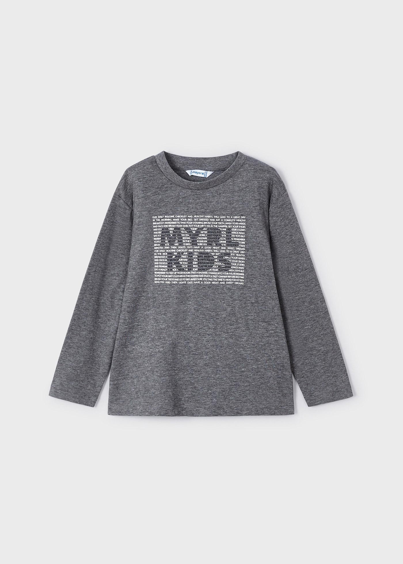 Long sleeve t-shirt puff print Better Cotton boy | Mayoral ®