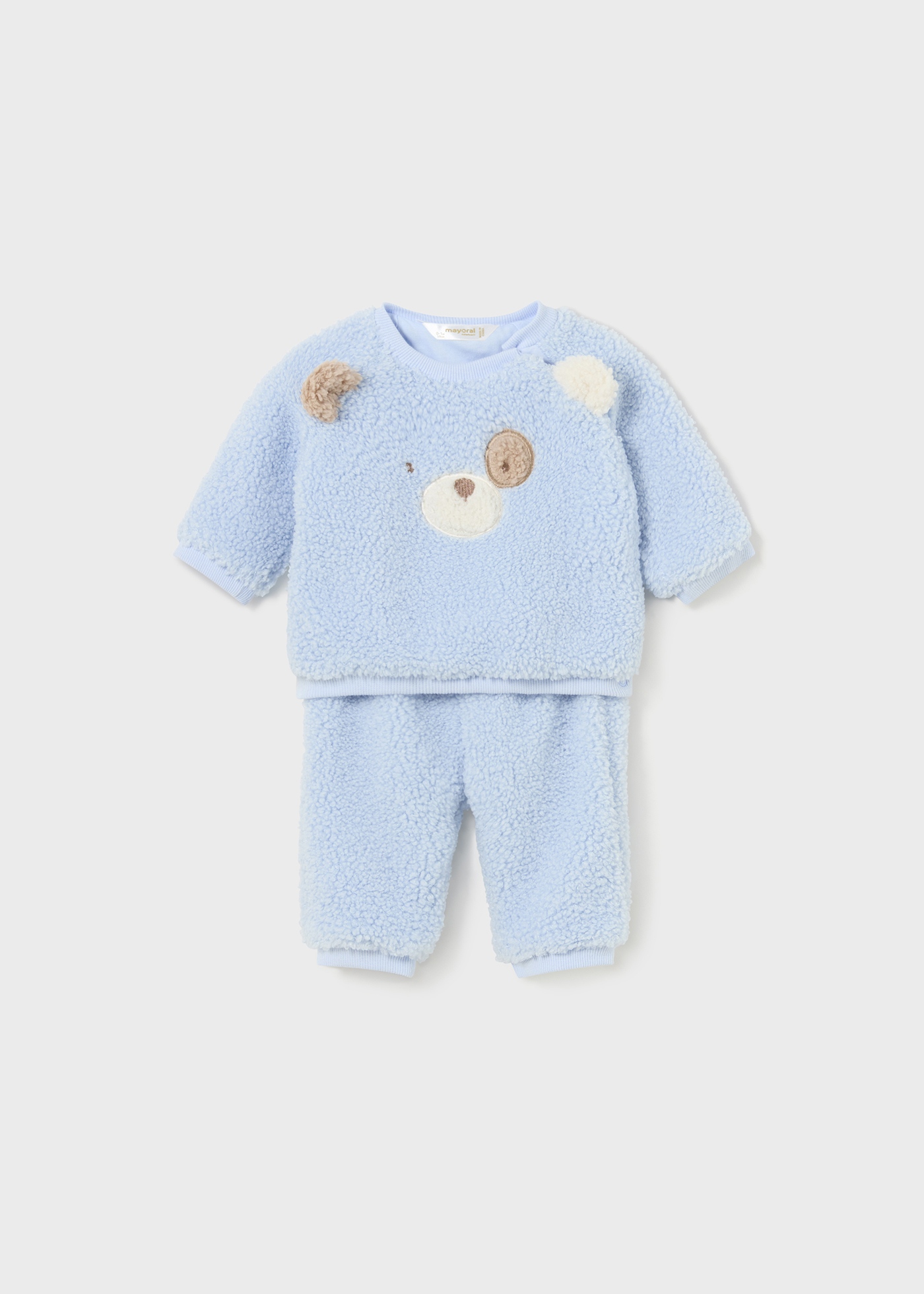Mayoral Newborn Girl 2 Piece Velour Onesie main image 1
