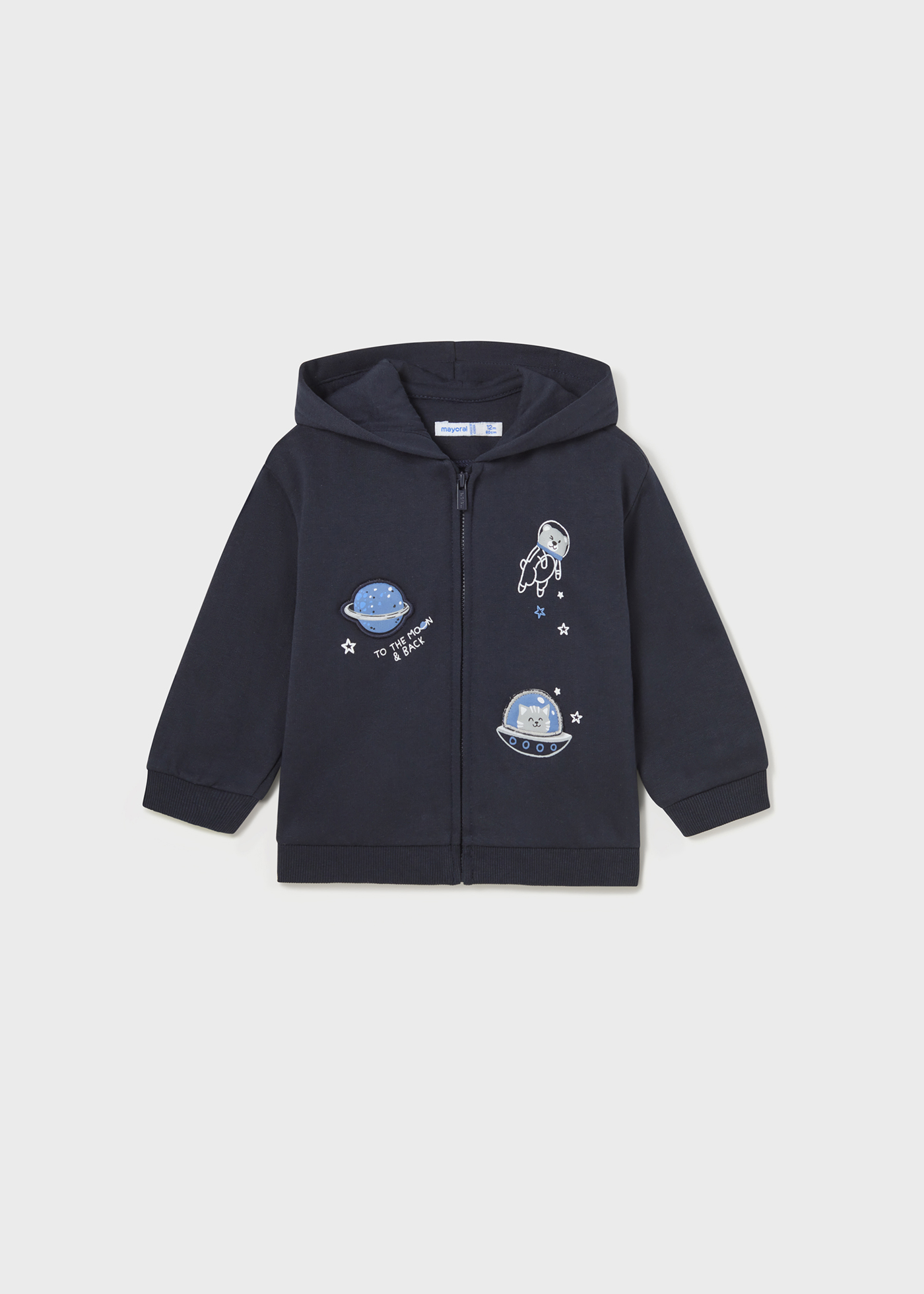 Baby zip-up hoodie lift the flap | Mayoral ®