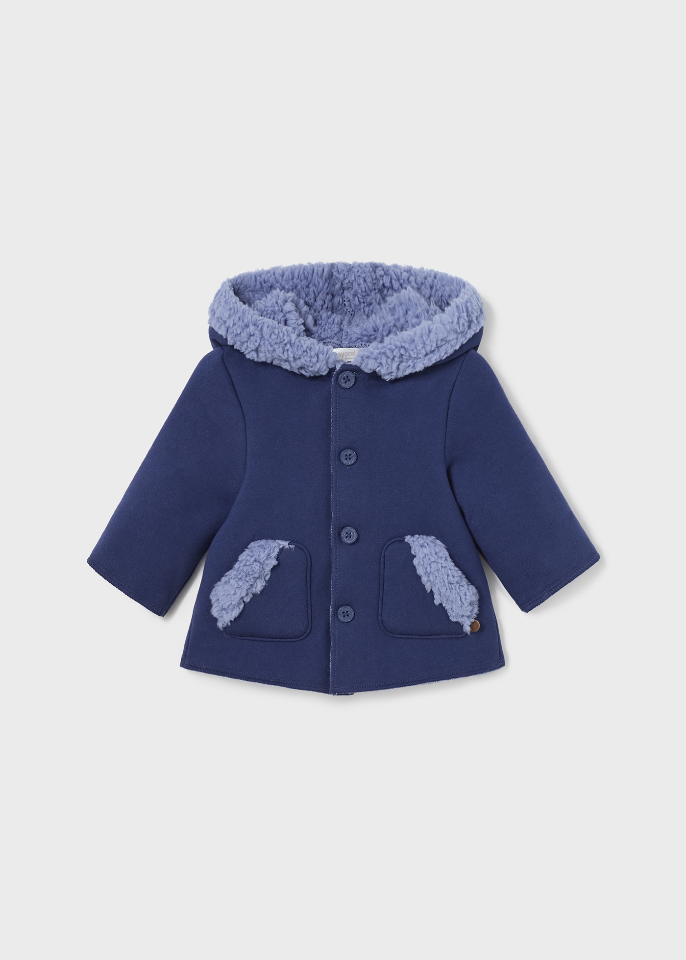 Newborn baby faux wool coat Mayoral