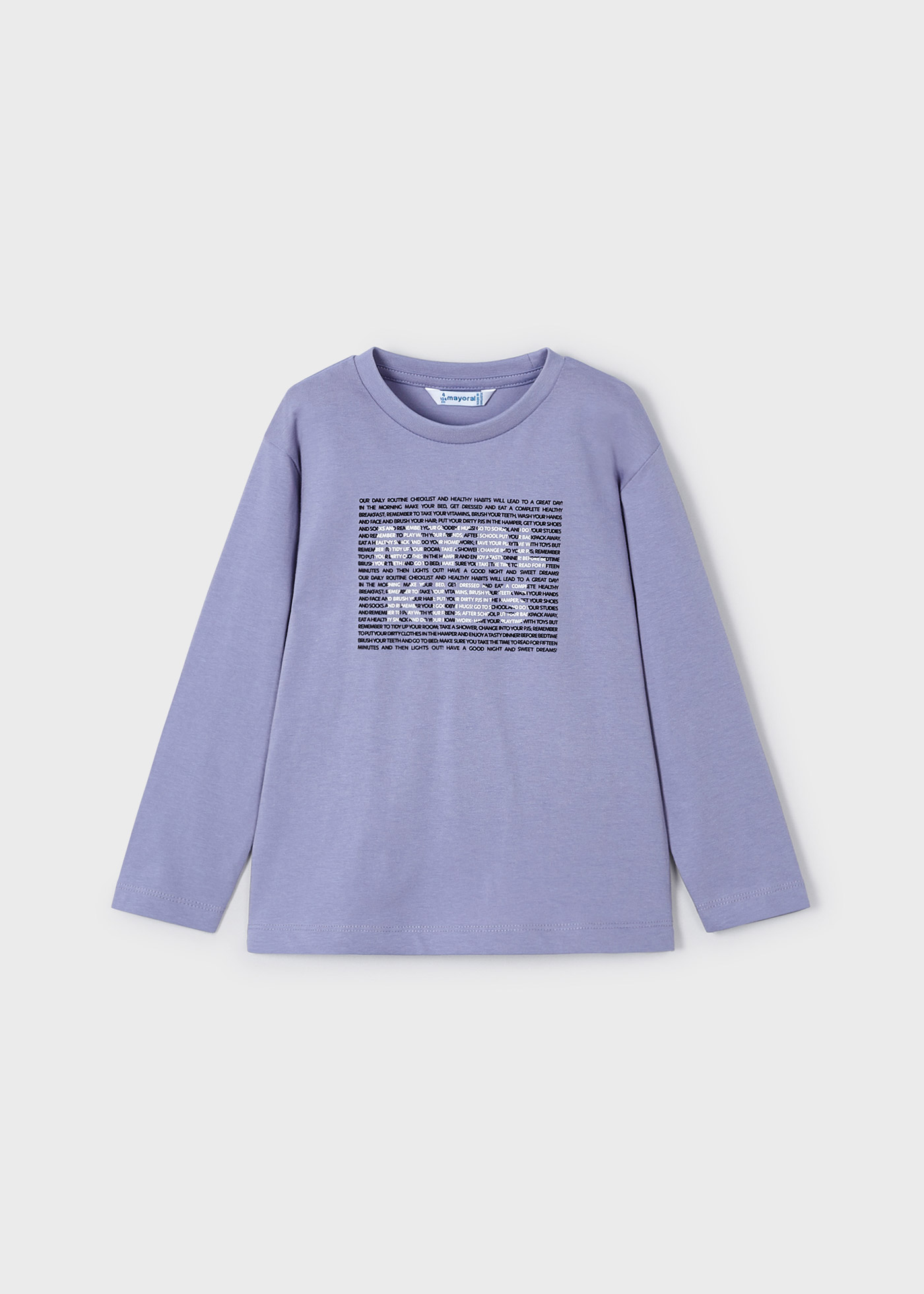 Long sleeve t-shirt puff print Better Cotton boy | Mayoral ®