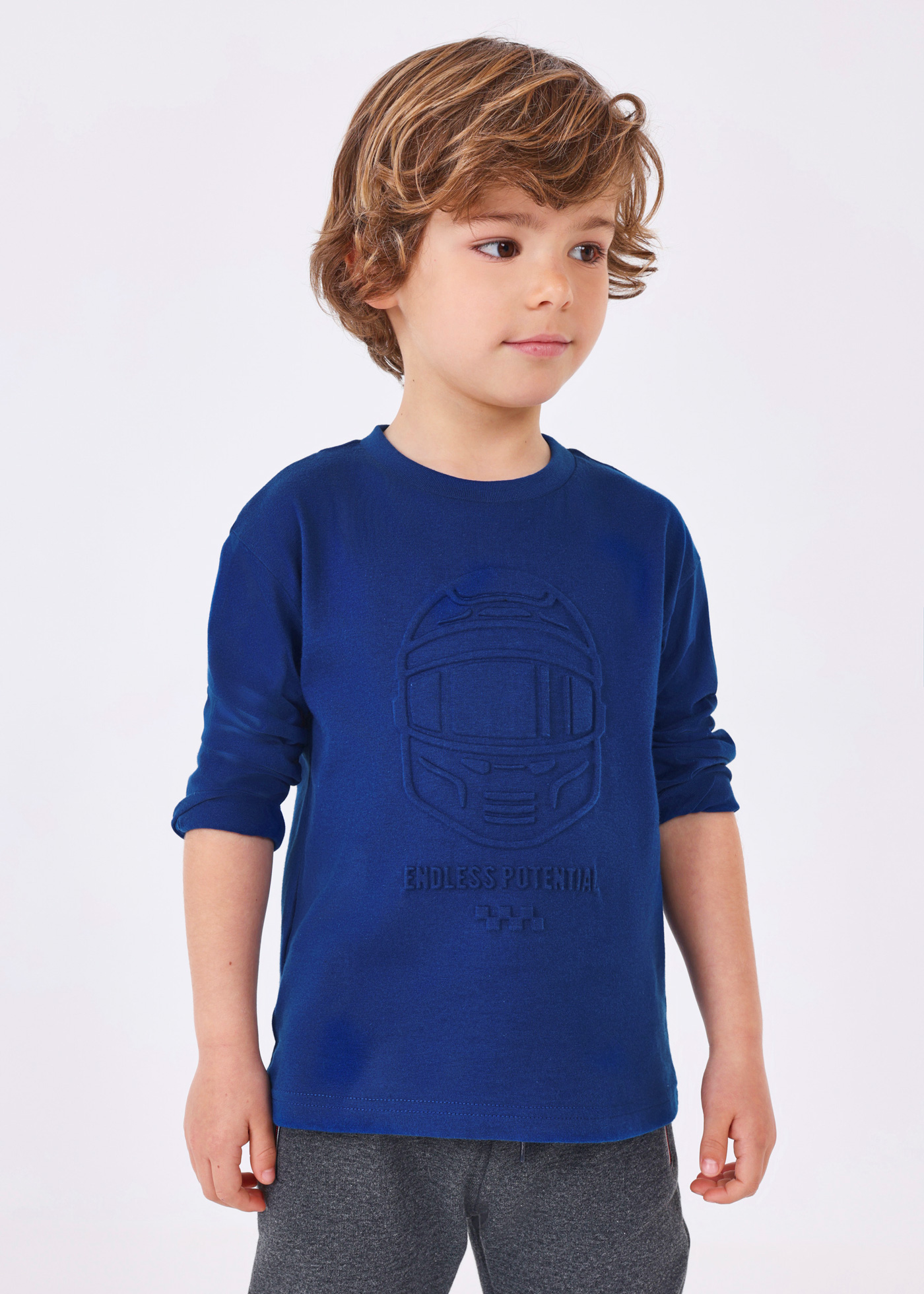 Embossed applique t-shirt Better Cotton boy | Mayoral ®