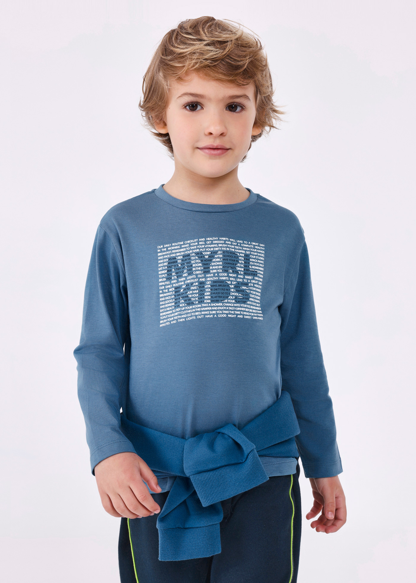 Long sleeve t-shirt puff print Better Cotton boy | Mayoral