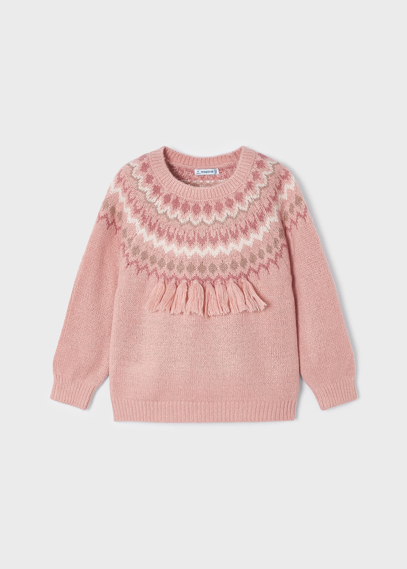 Mayoral Jacquard Knit Sweater