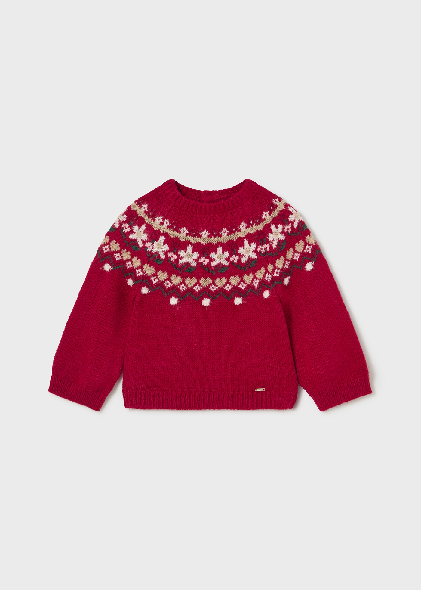 Baby jacquard sweater details | Mayoral
