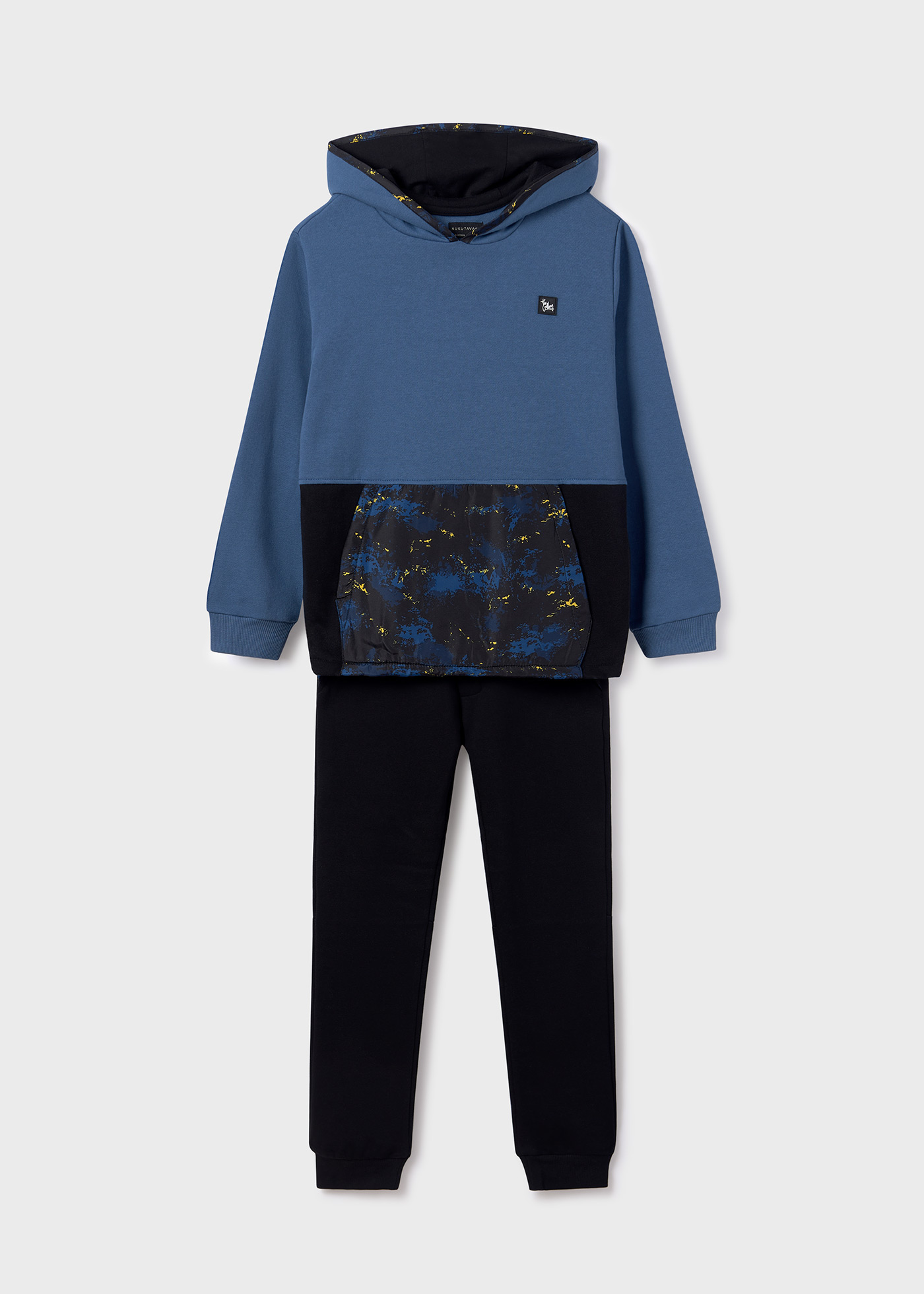 Hind Jungen Sweatsuit-Set 2-teilig – Kapuzenpullover & Jogginghose, Aus Weichem Polyester, Für Sport & Freizeit