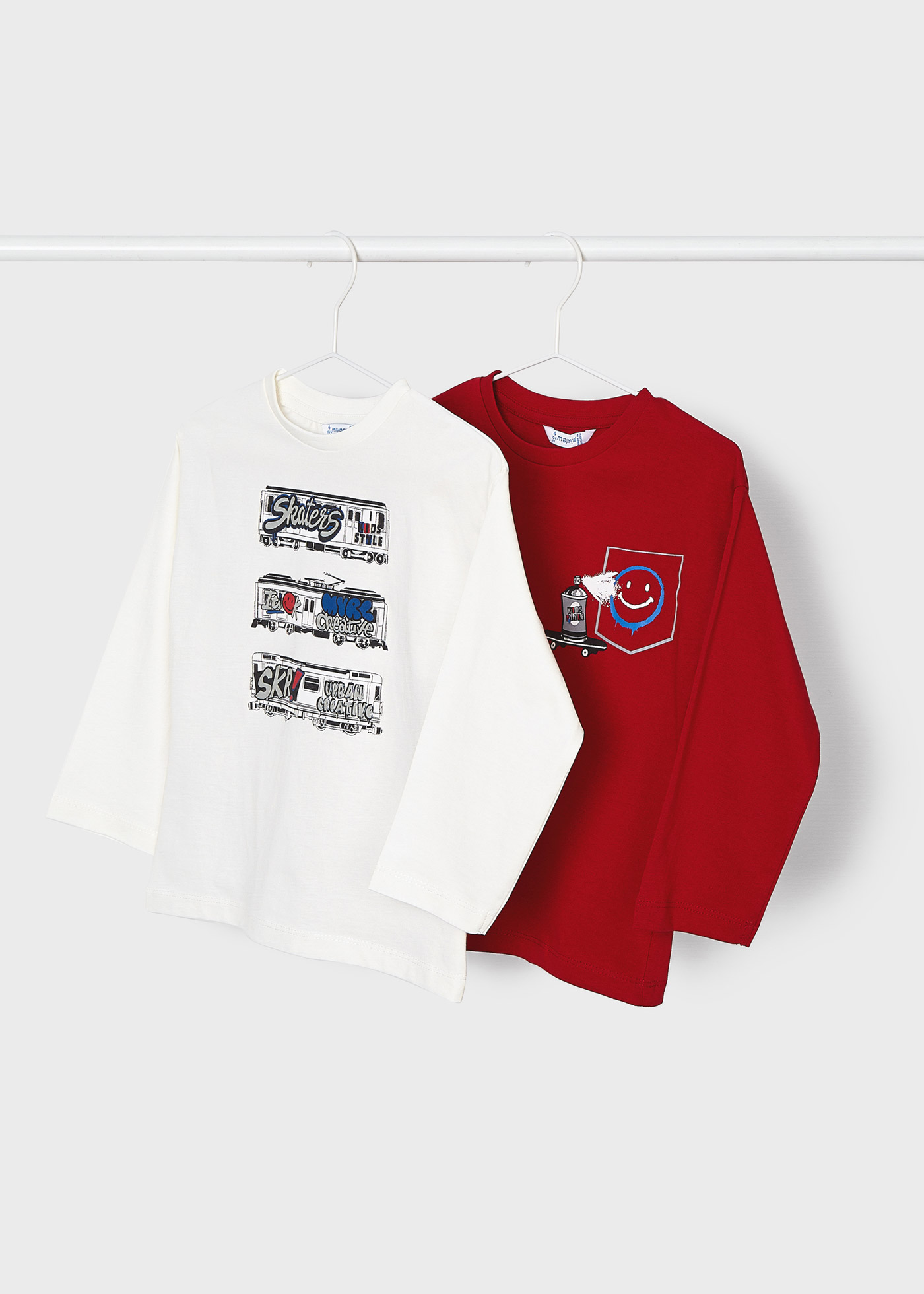 Conjunto algodón dos camiseta niño MAYORAL nice day 3608 rojo