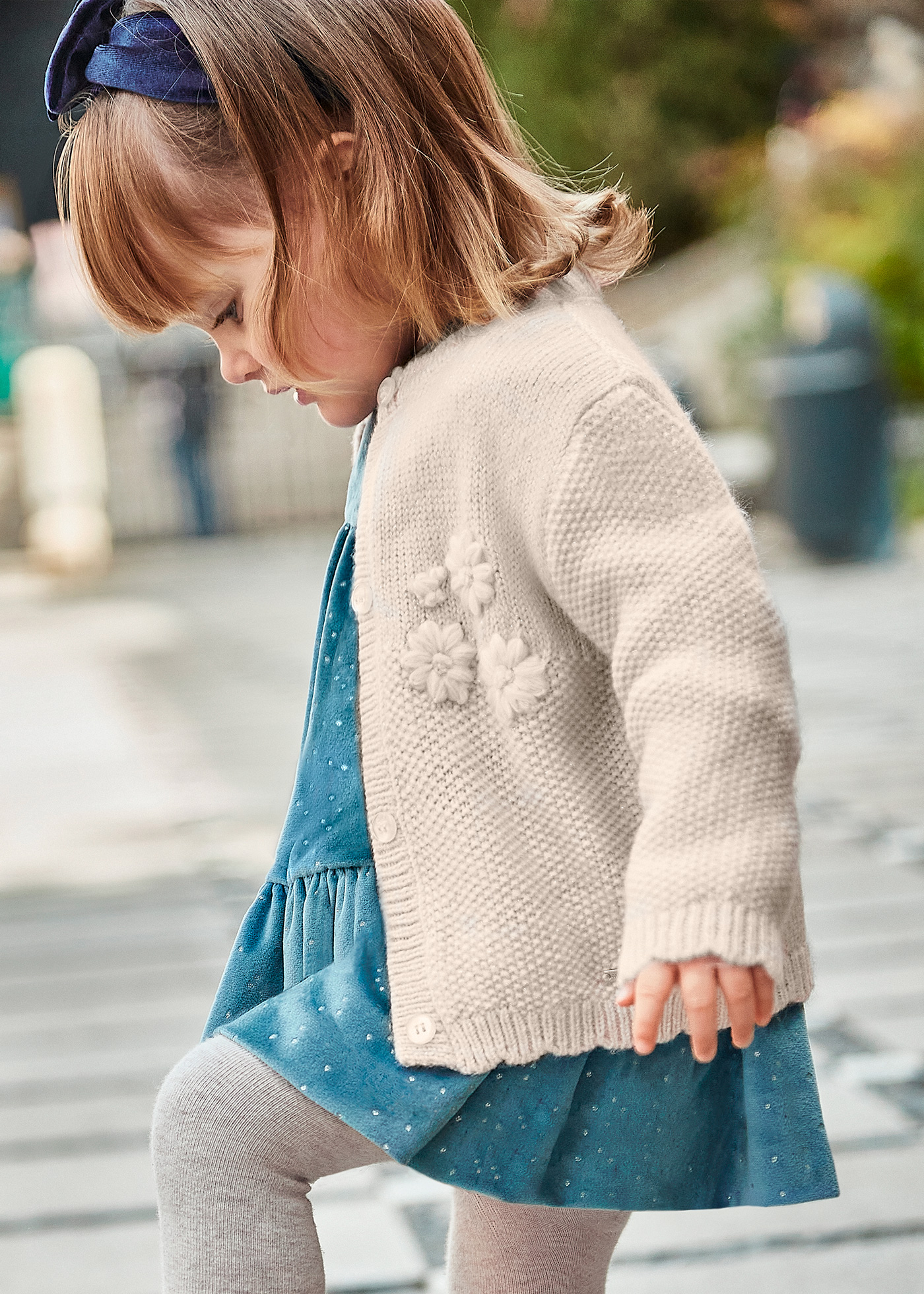 Mayoral Newborn Knit Cropped Cardigan - Baby Rose main image 1