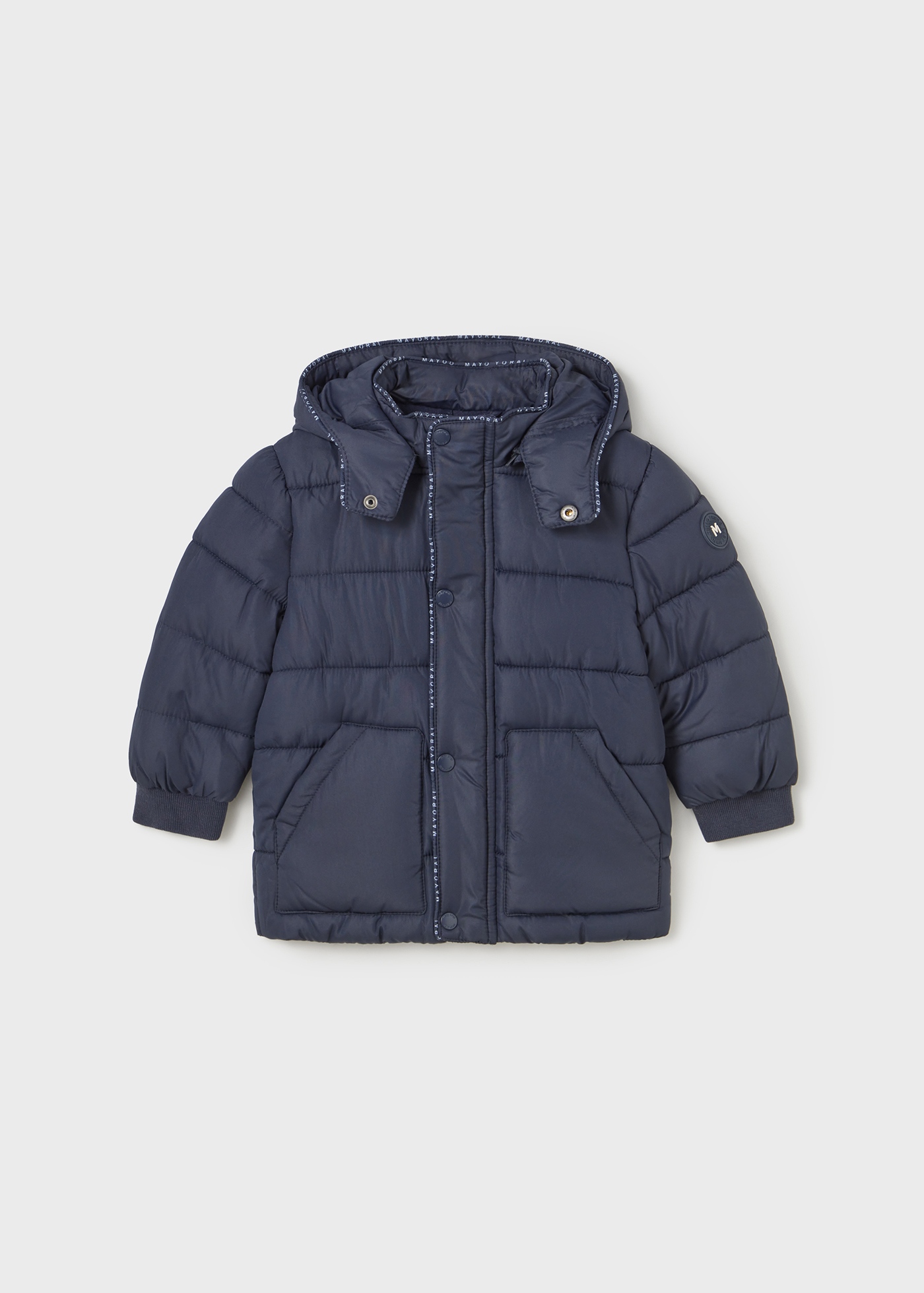 Baby puffer jacket removable hood | Mayoral