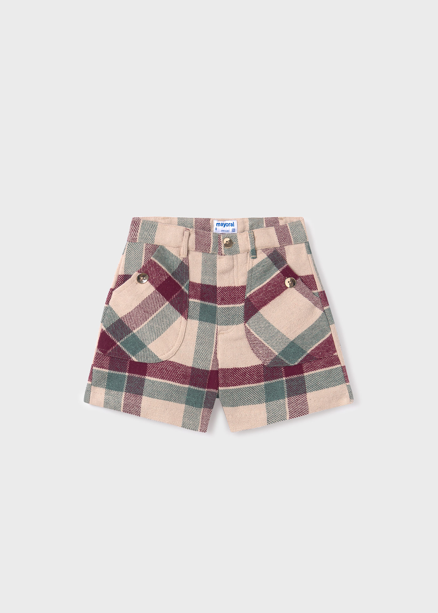 Girls shop checked shorts