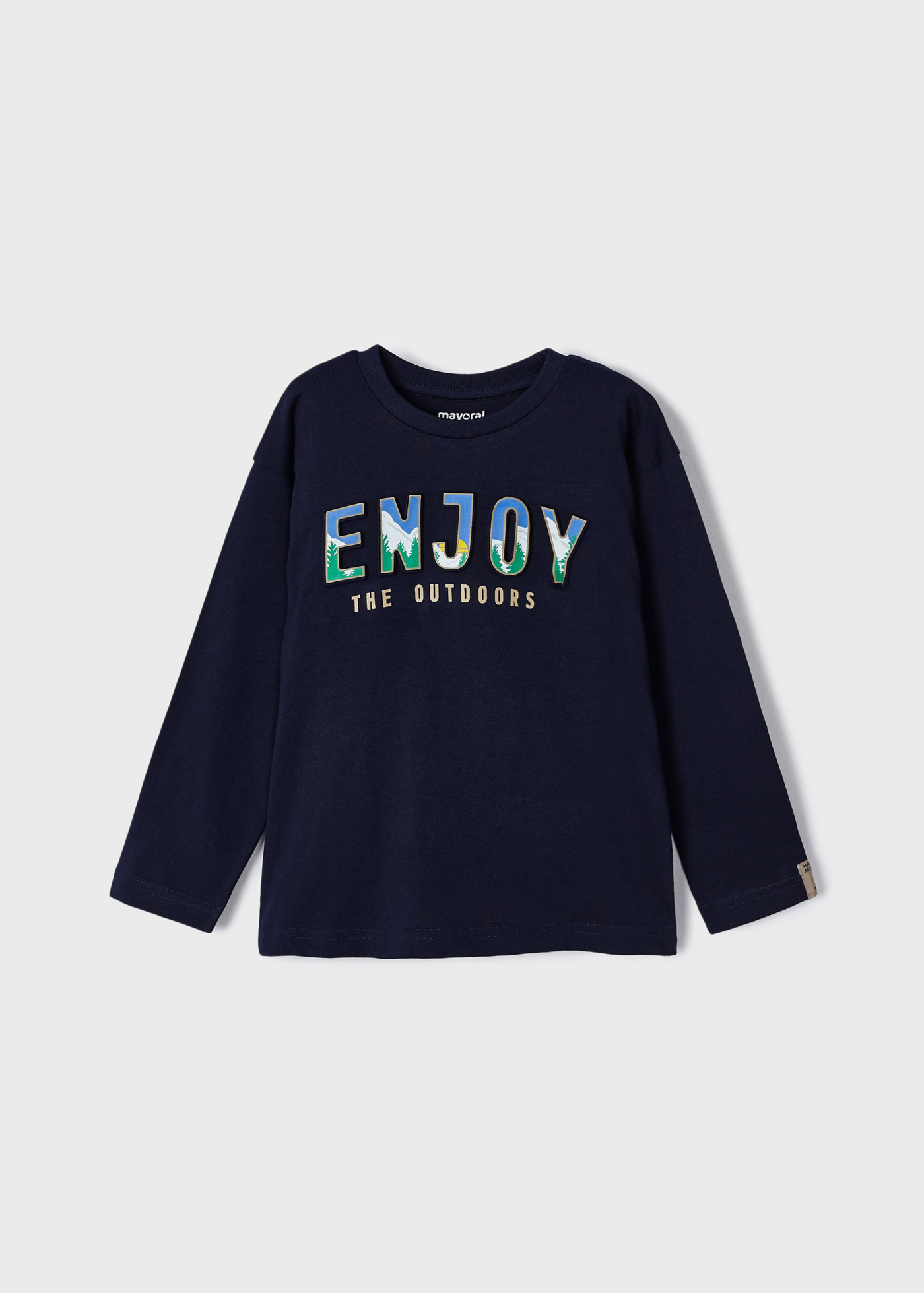 Embossed applique t-shirt Better Cotton boy | Mayoral ®