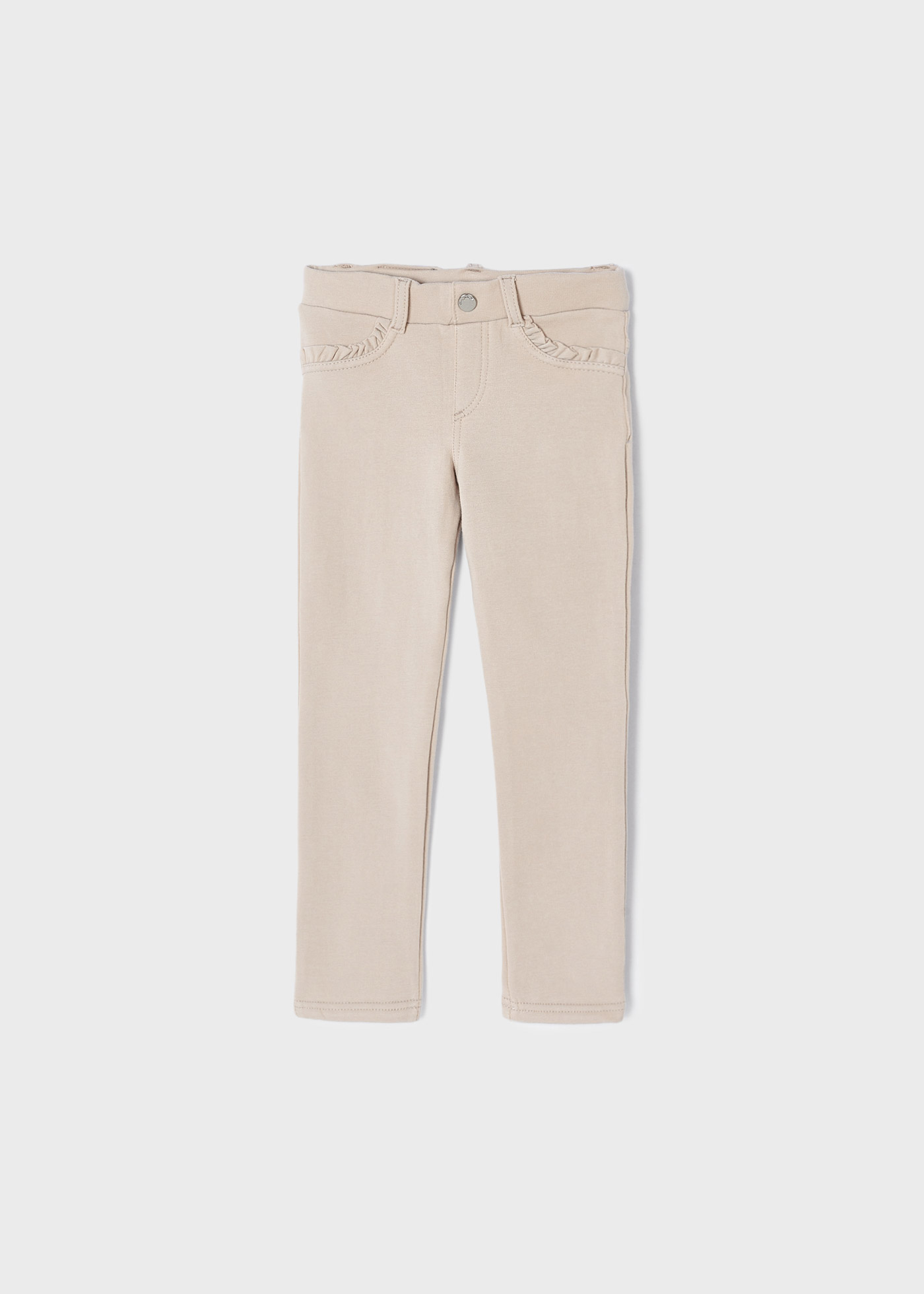 Pantalon chino en coton extensible à taille réglable, slim bleu foncé