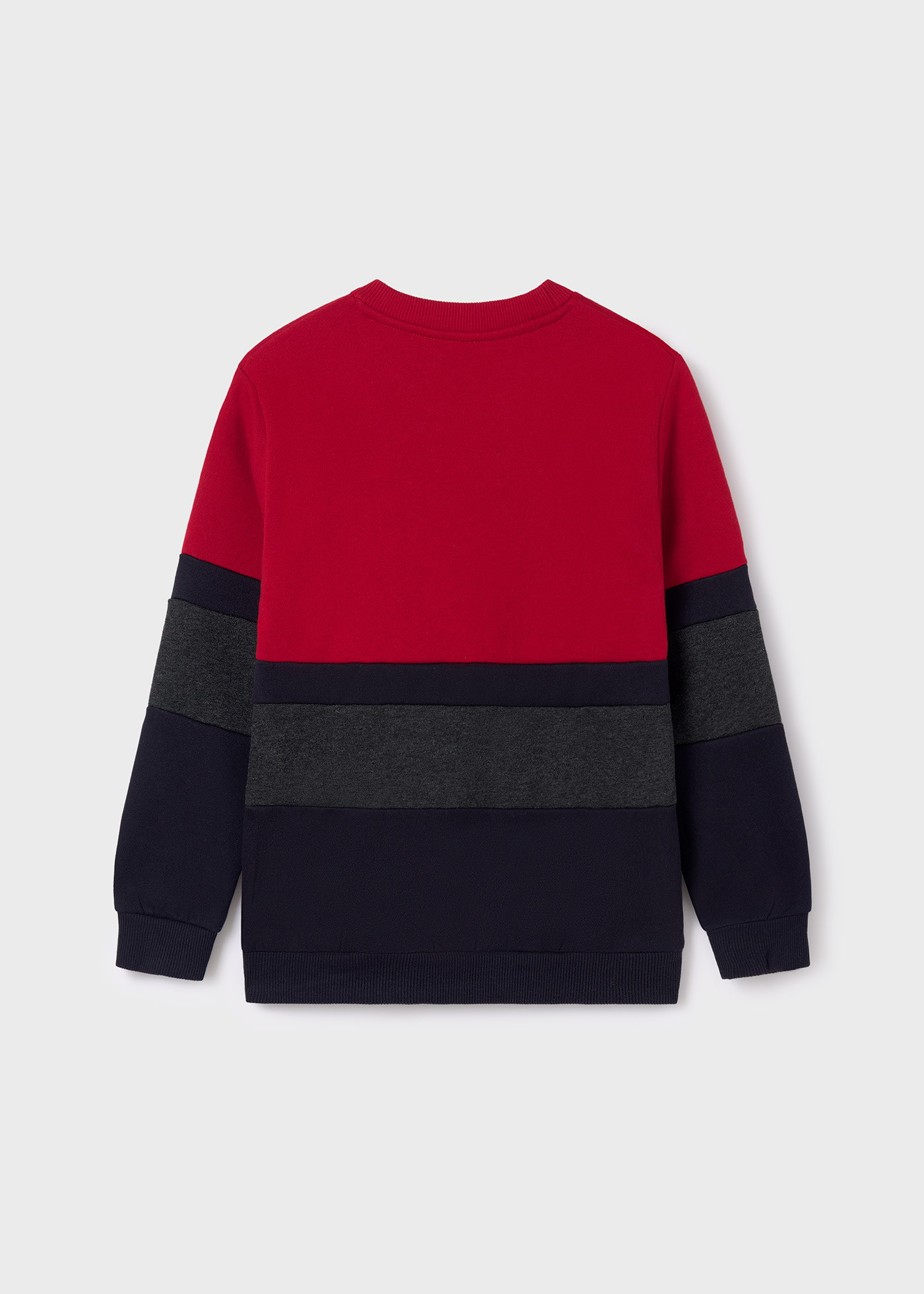 Colorblock crewneck outlet sweater