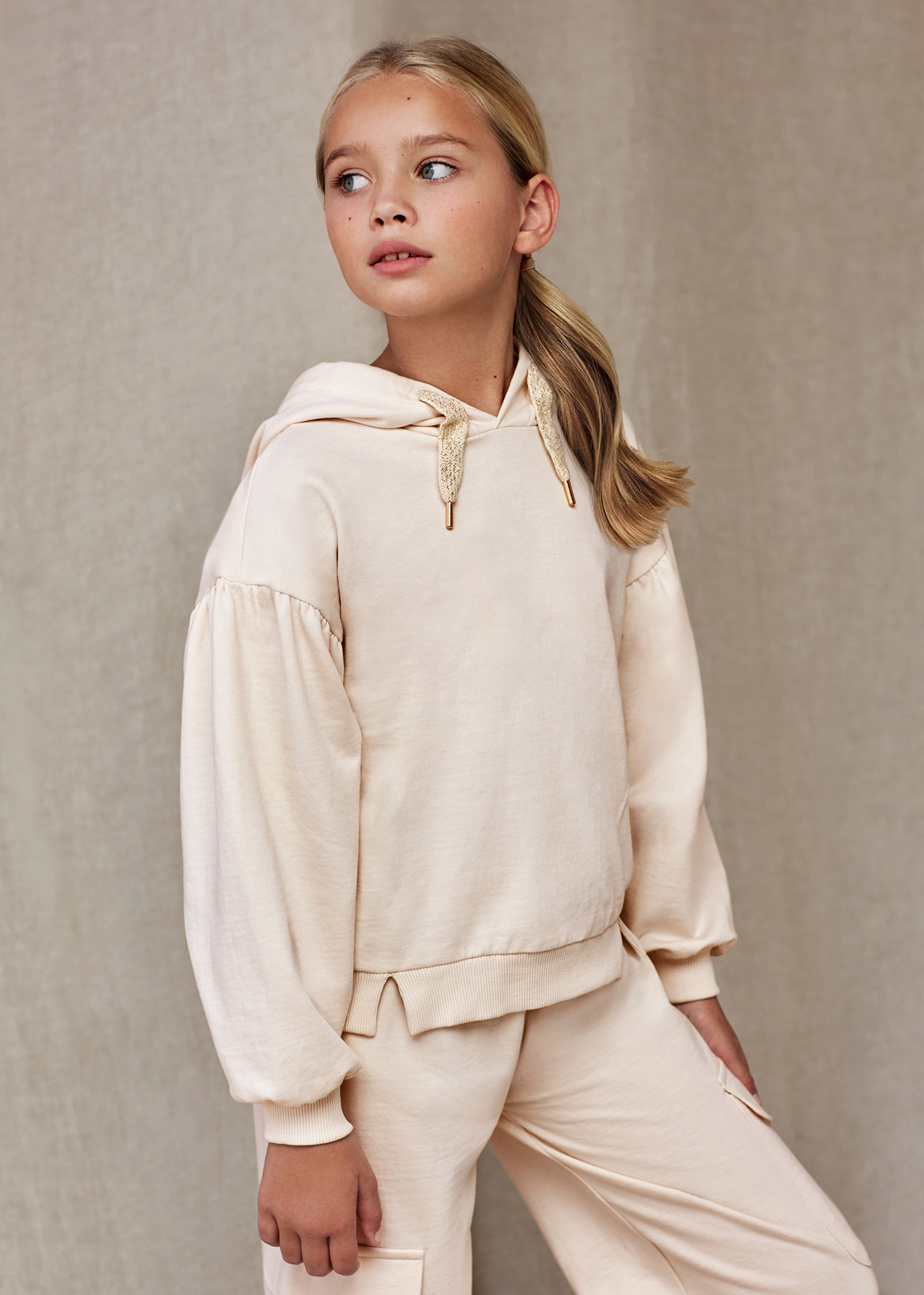XINYUNZU Sweatshirt Mädchen Mit Puffärmeln - Langarm Pullover Für Kinder 5-15 Jahre