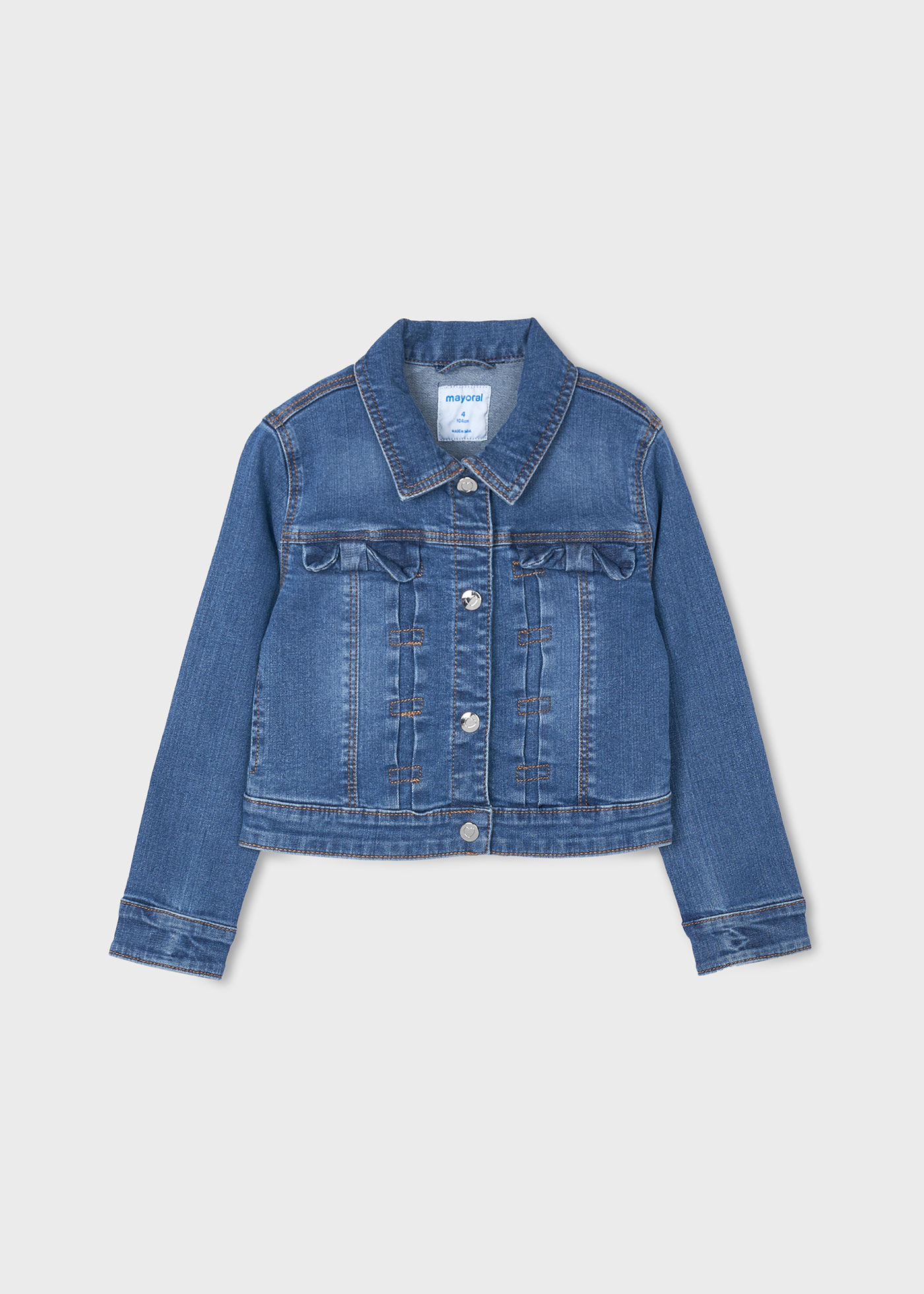 Girl Denim Jacket Better Cotton Dark Jeans | Mayoral