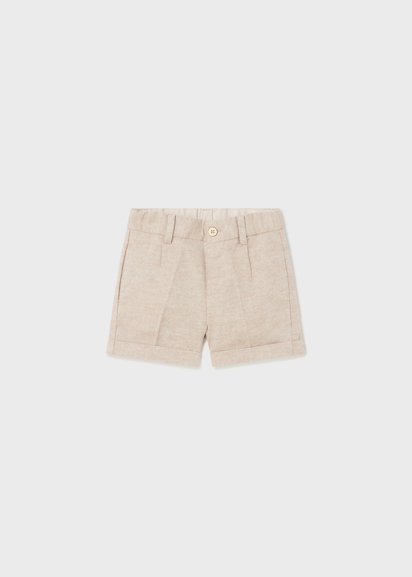 Baby linen shorts Coconut | Mayoral