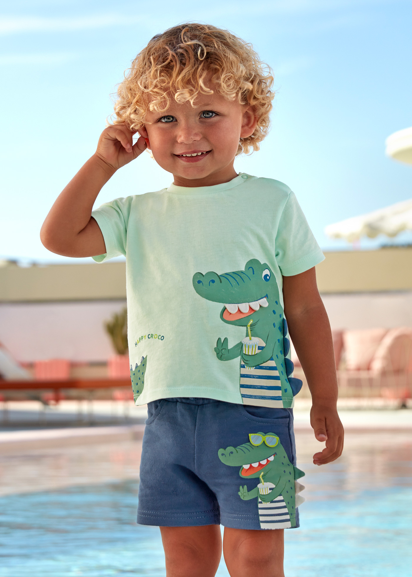Babyhug Shorts Game Time Print - Yellow