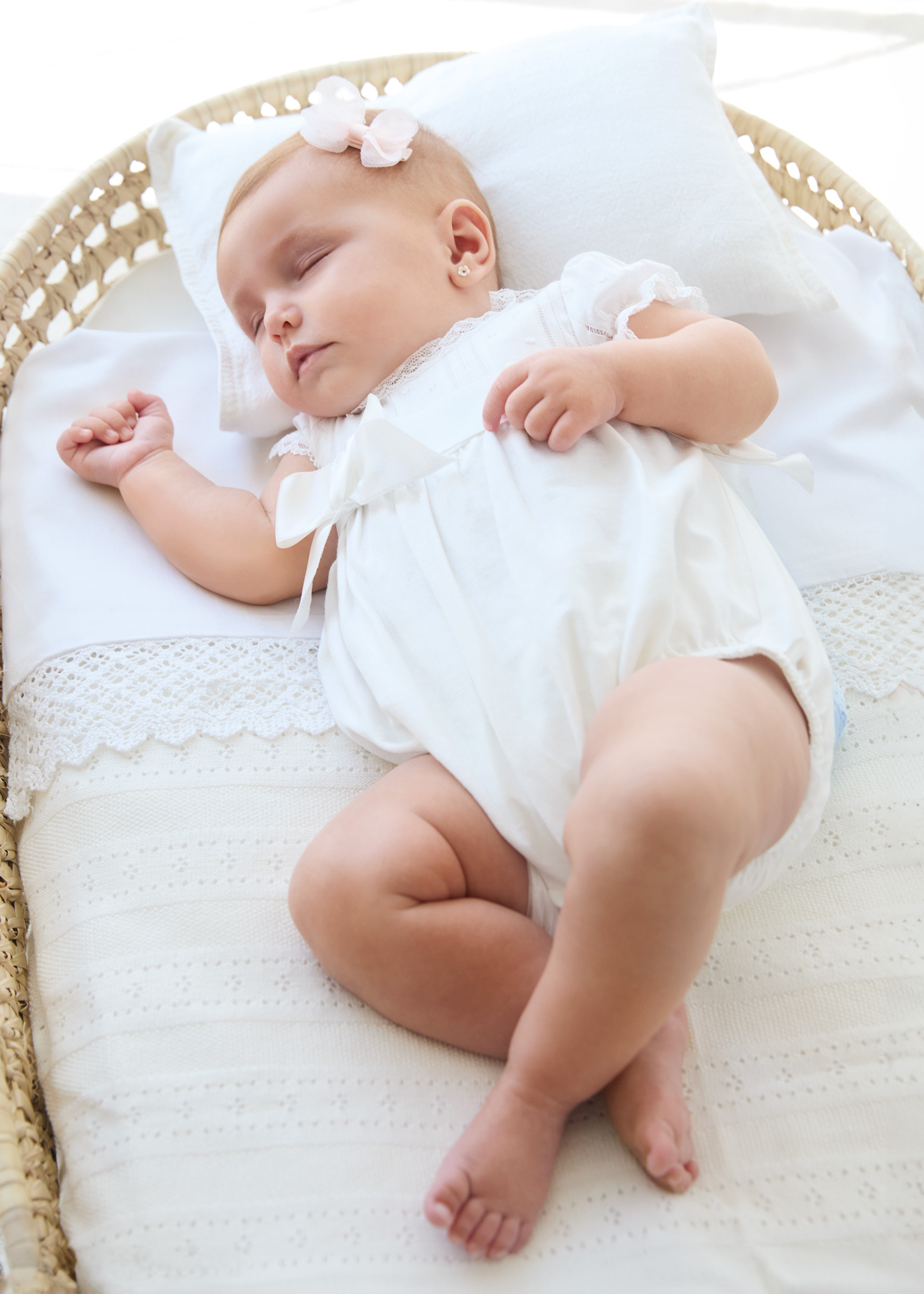 Newborn romper Cream Mayoral