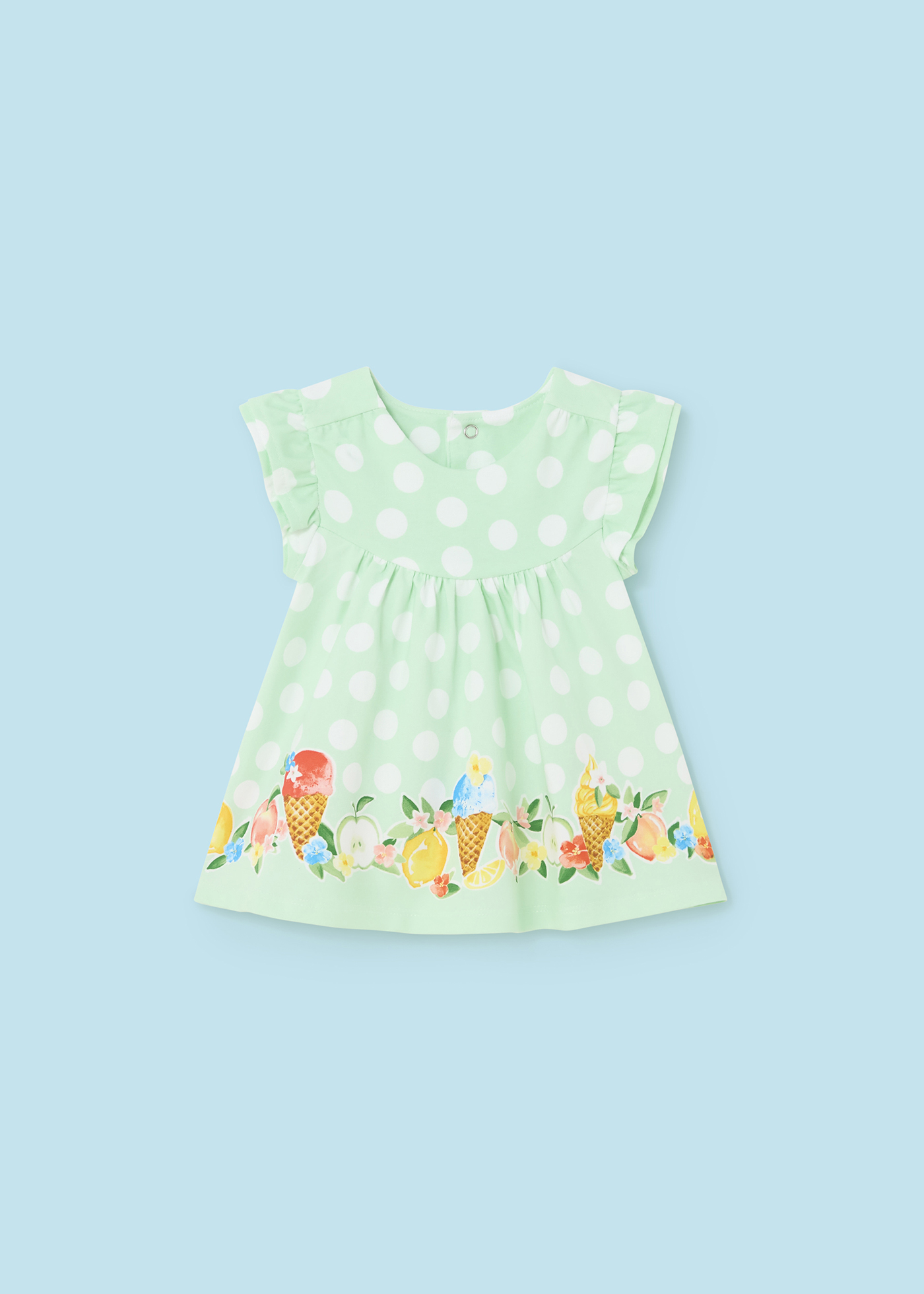 Mayoral Printed Dress with Bloomers for Newborn