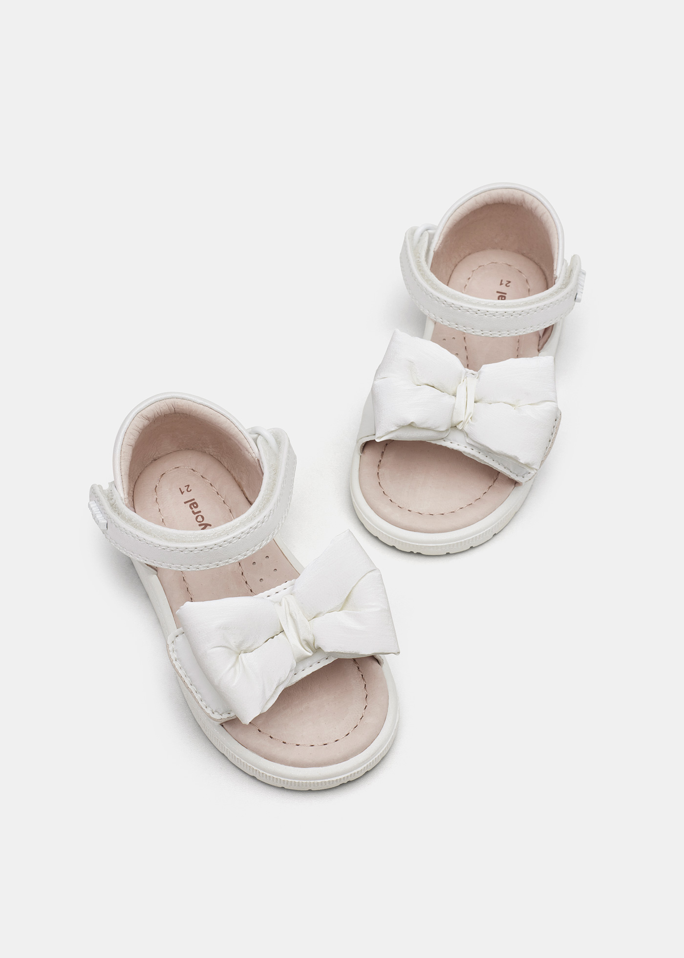 White Soft-Sole Sandals, Toddlers Sandals, Non-Slip Toddler Sandals, Baby  Girl shoes, Baby Leather Shoes, Toddler Sandals for Boys & Girls