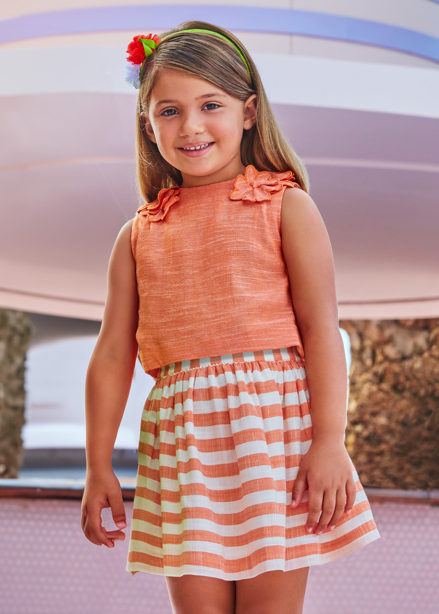 Orange skirt baby best sale