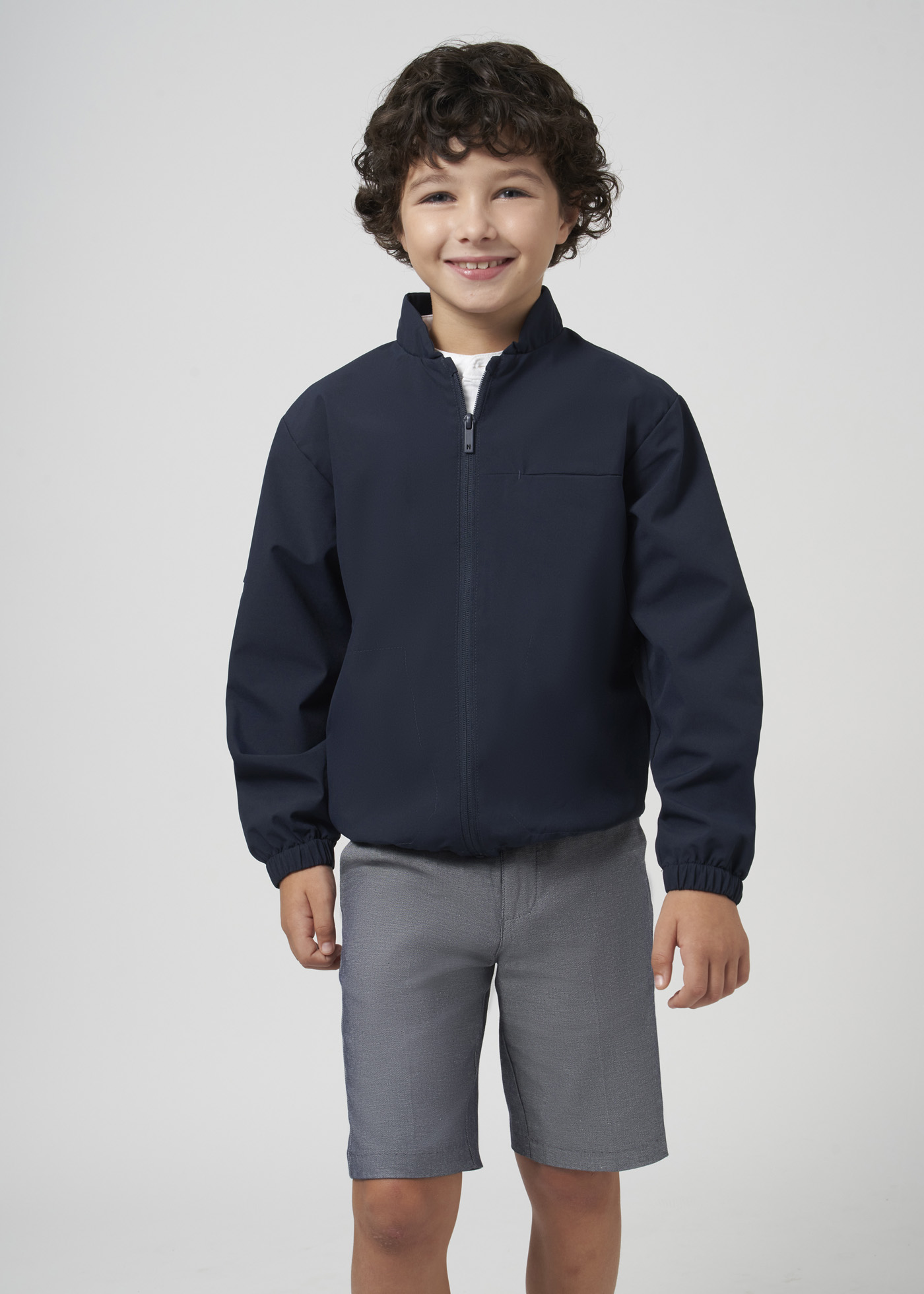 Bermuda Garçon Bonpoint En Lin Mélangé - Taille 14 Ans - Gris Perle - Occasion Très Bon État
