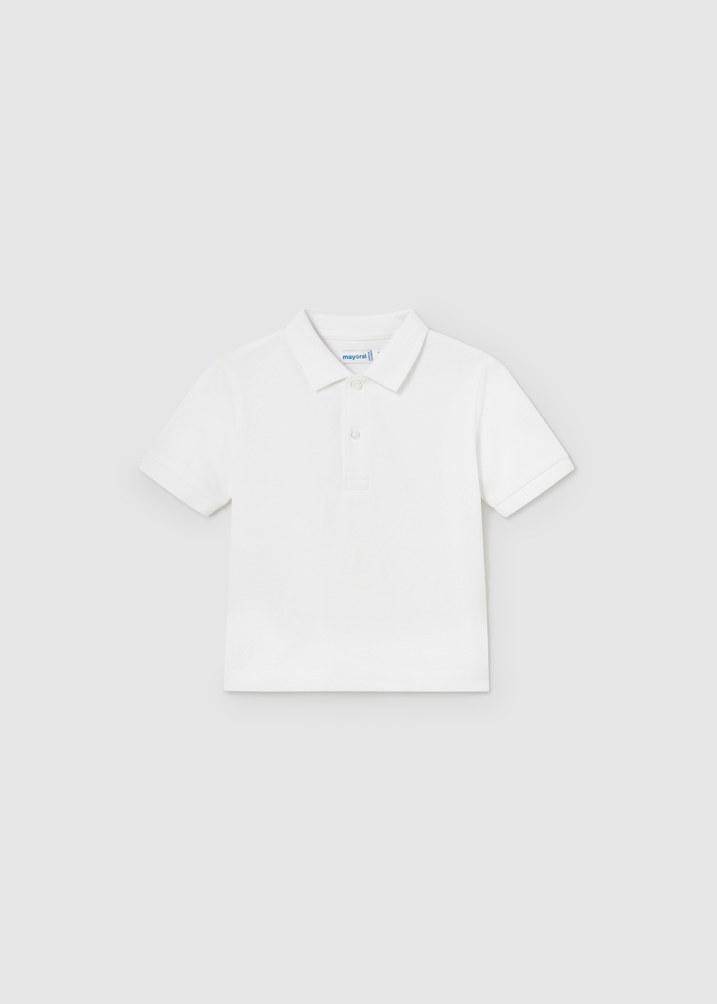 Babyhug 100% Cotton Knit Polo T-Shirt with Baseball Theme Print - White