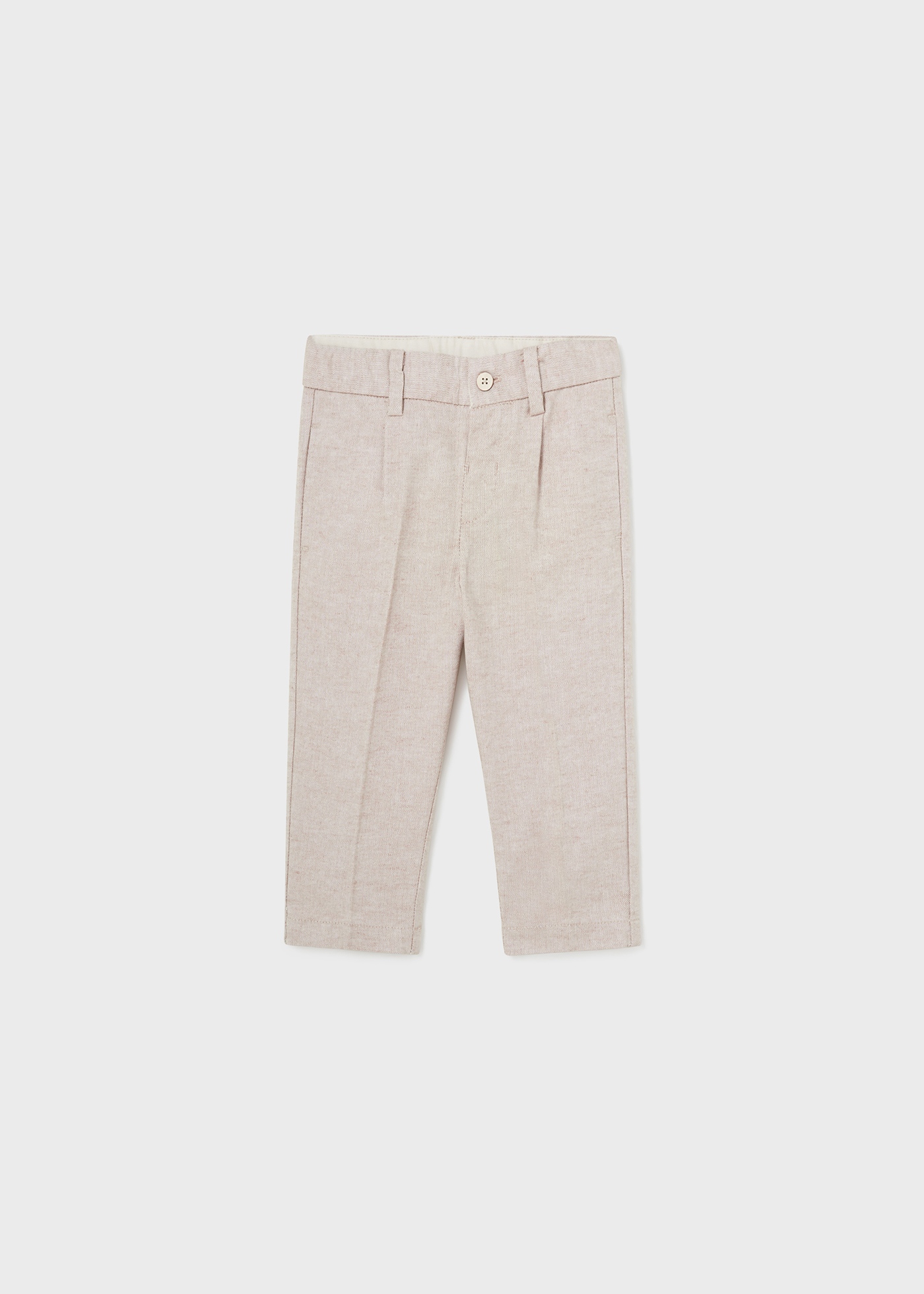 Baby linen chino pants Coconut | Mayoral