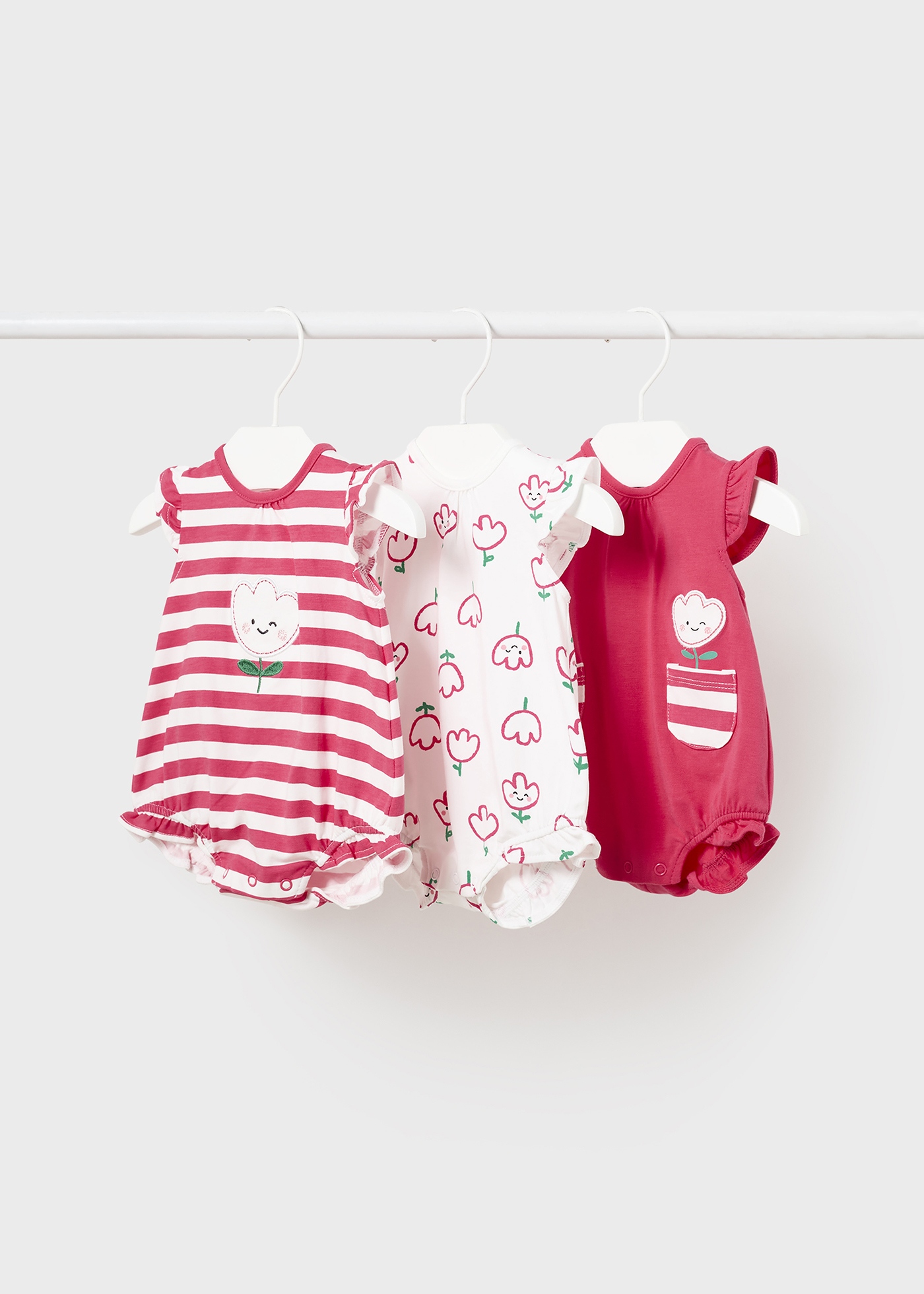 3 Piece Set Of Romper  For Baby Girl / Boy
